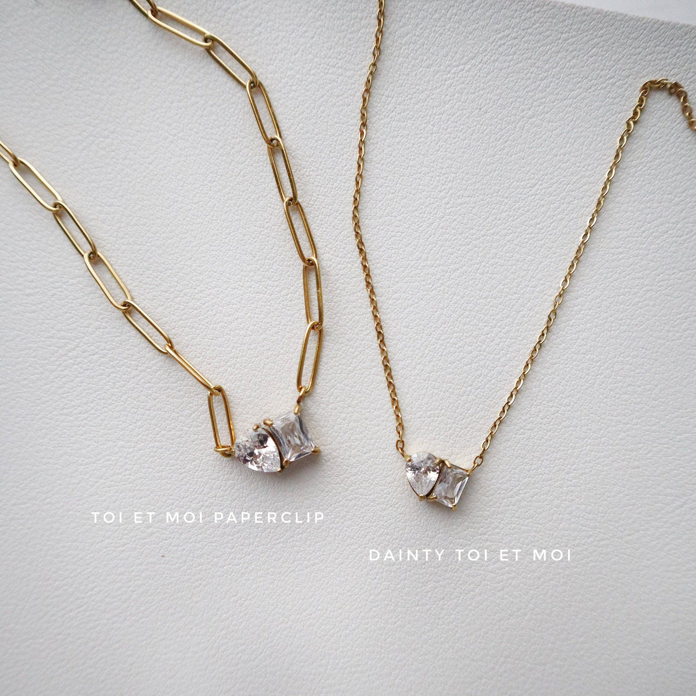 Dainty Toi Et Moi Necklace