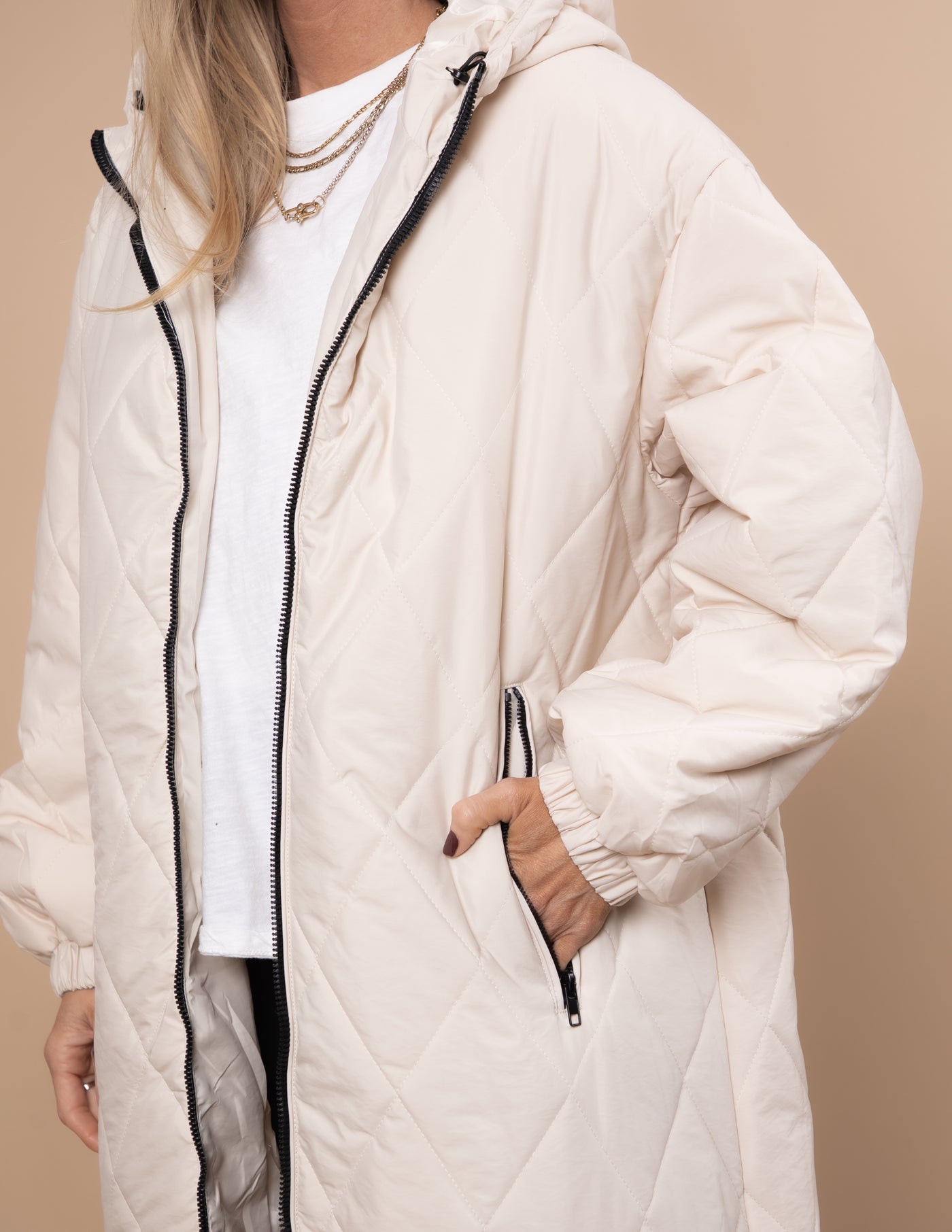 Brooklyn Longline Quilted Jacket