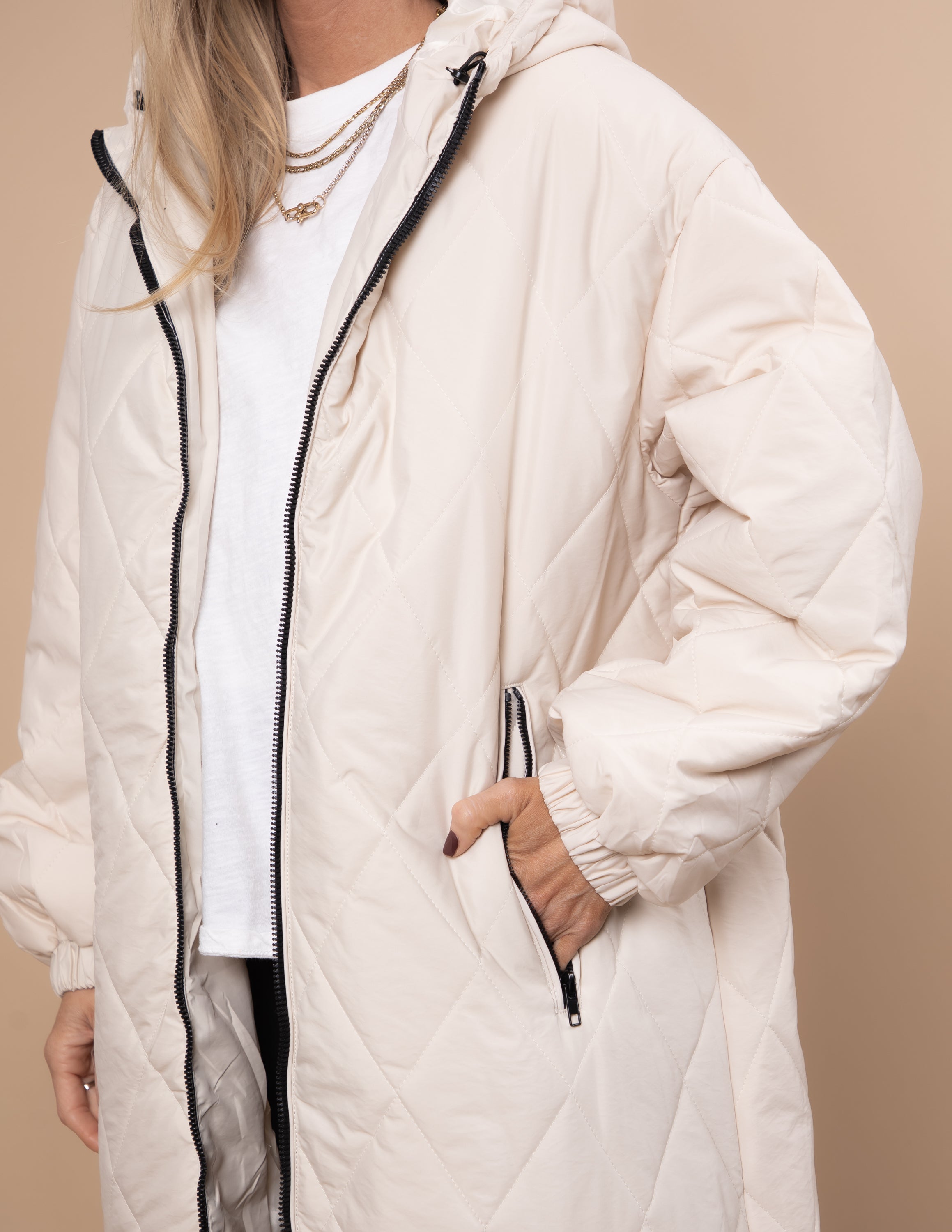 Brooklyn Longline Quilted Jacket