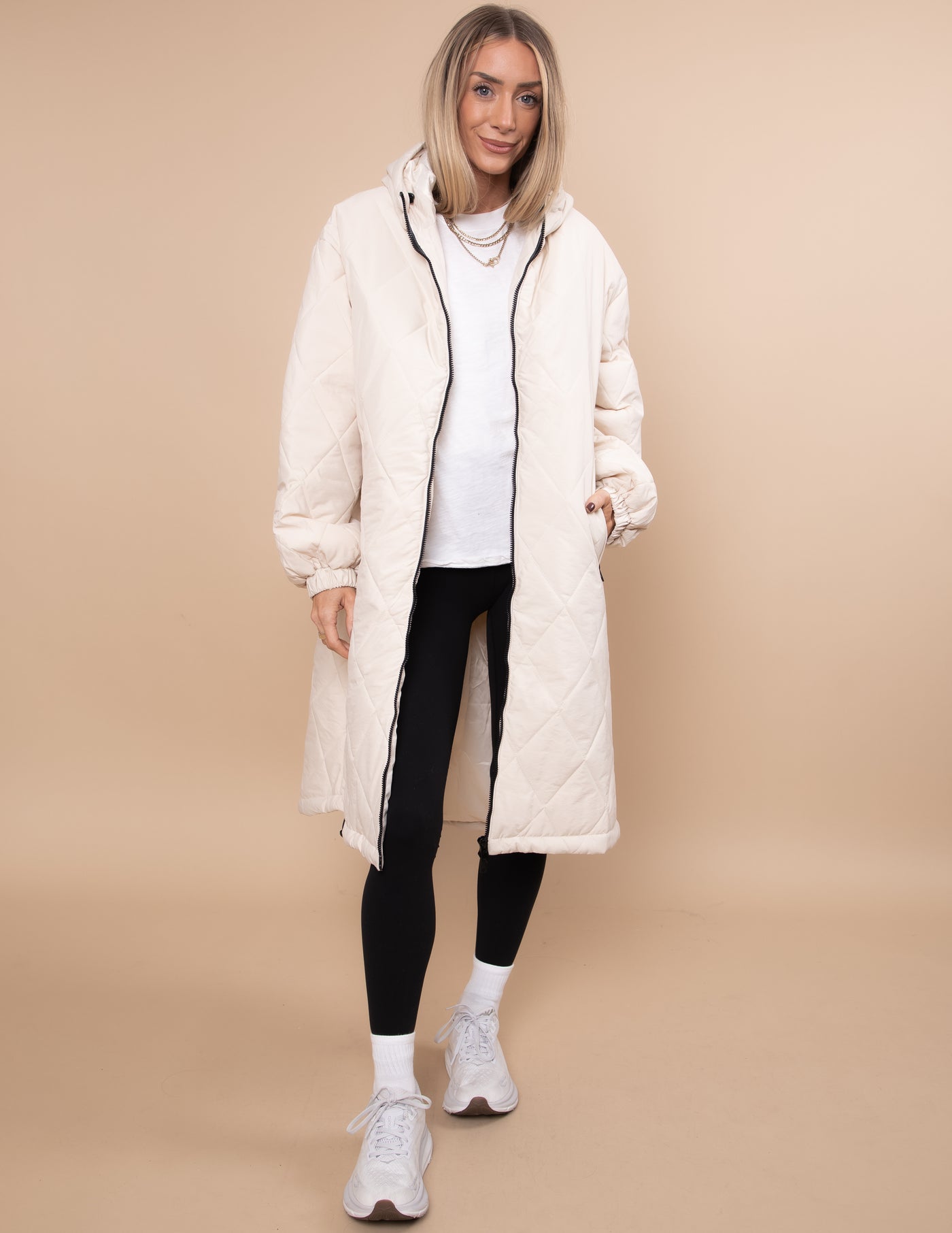 Brooklyn Longline Quilted Jacket