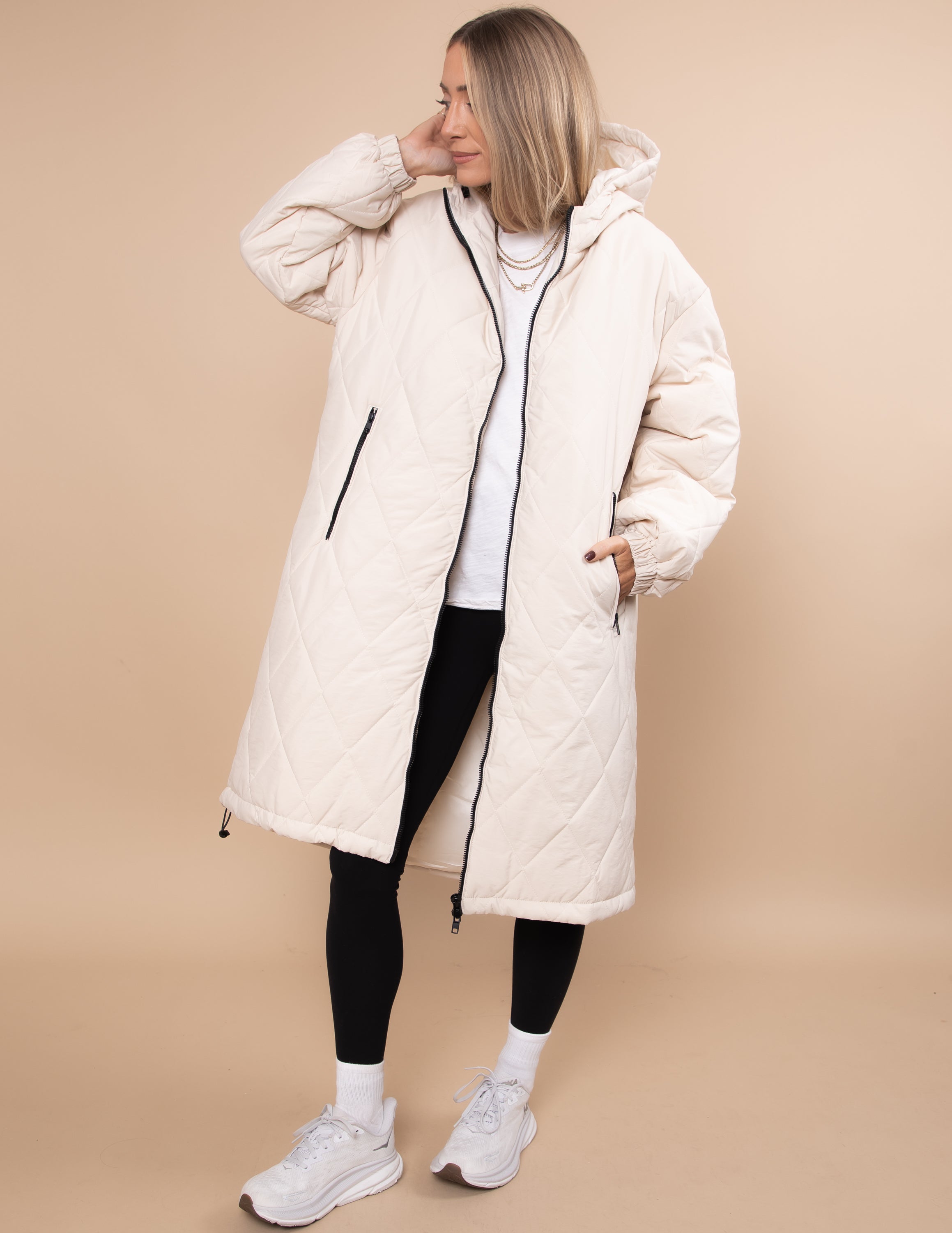 Brooklyn Longline Quilted Jacket
