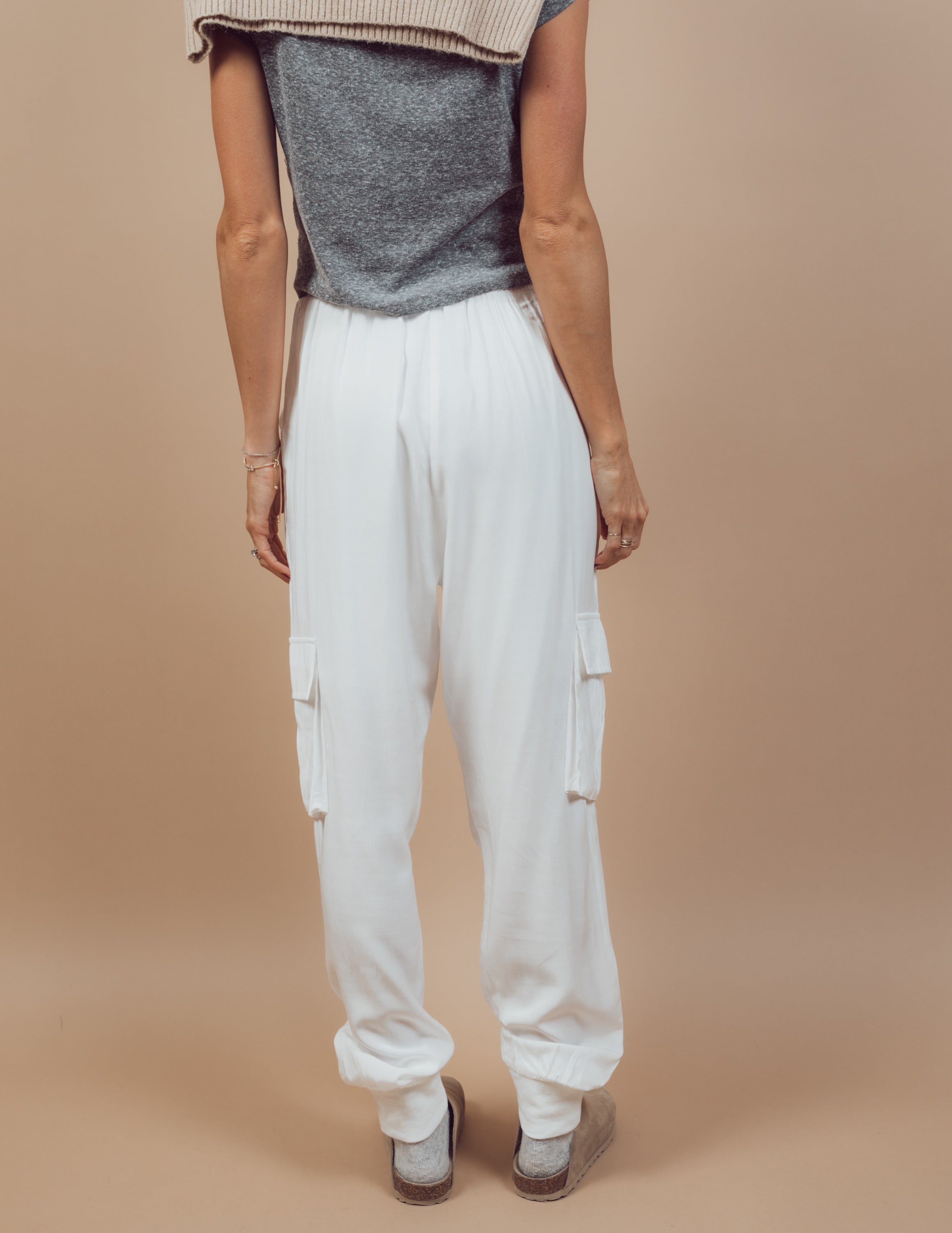 Jensyn Satin Cargo Pants