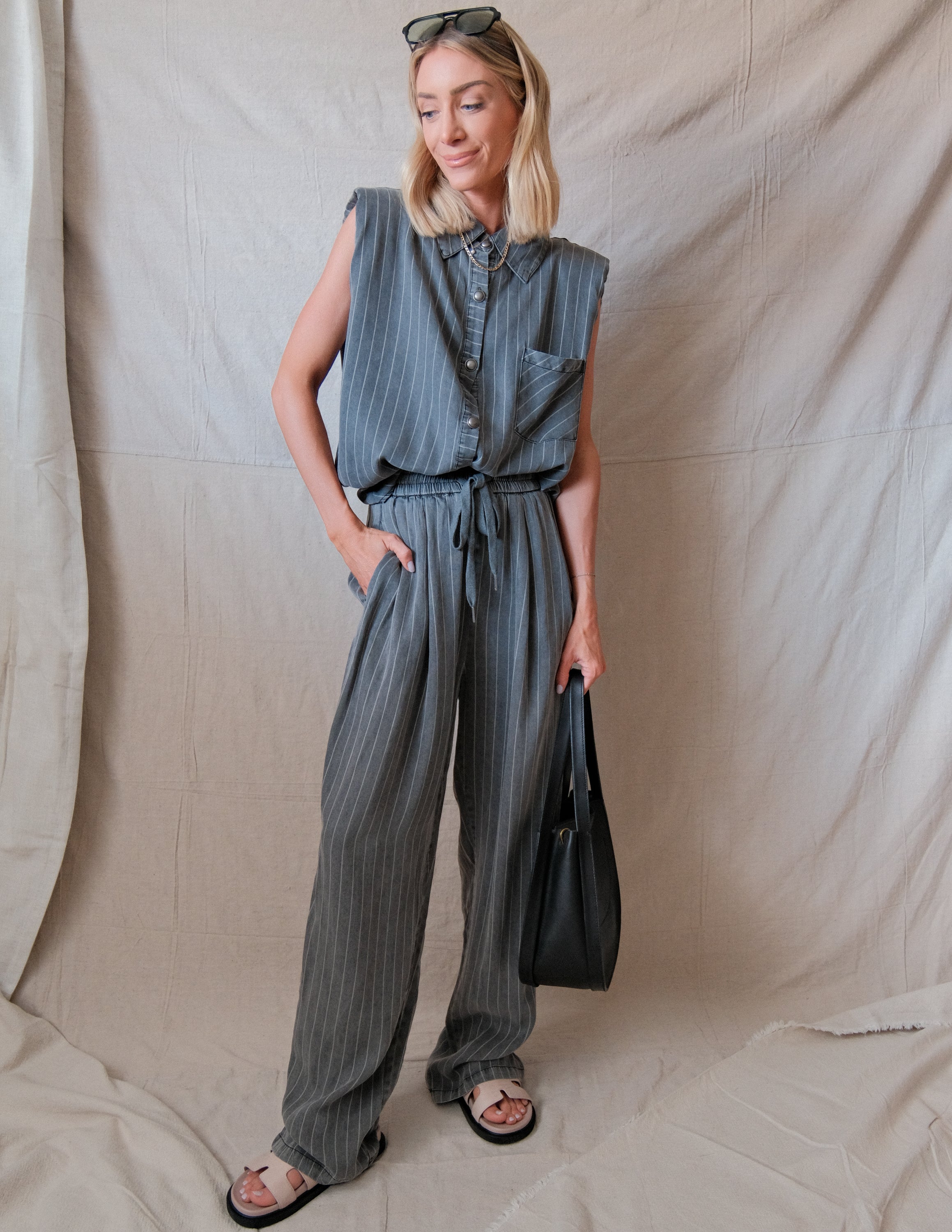 Vivienne Striped Two Piece Set