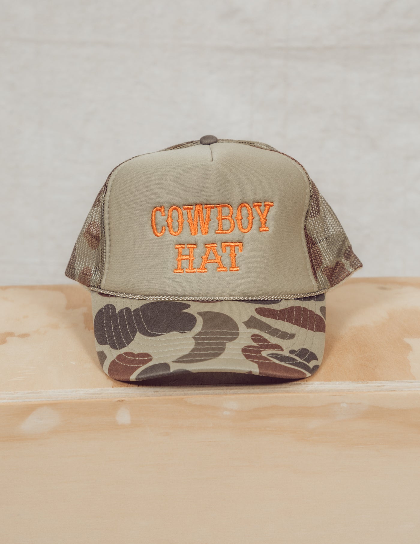 "Cowboy Hat" Embroidered Trucker Hat