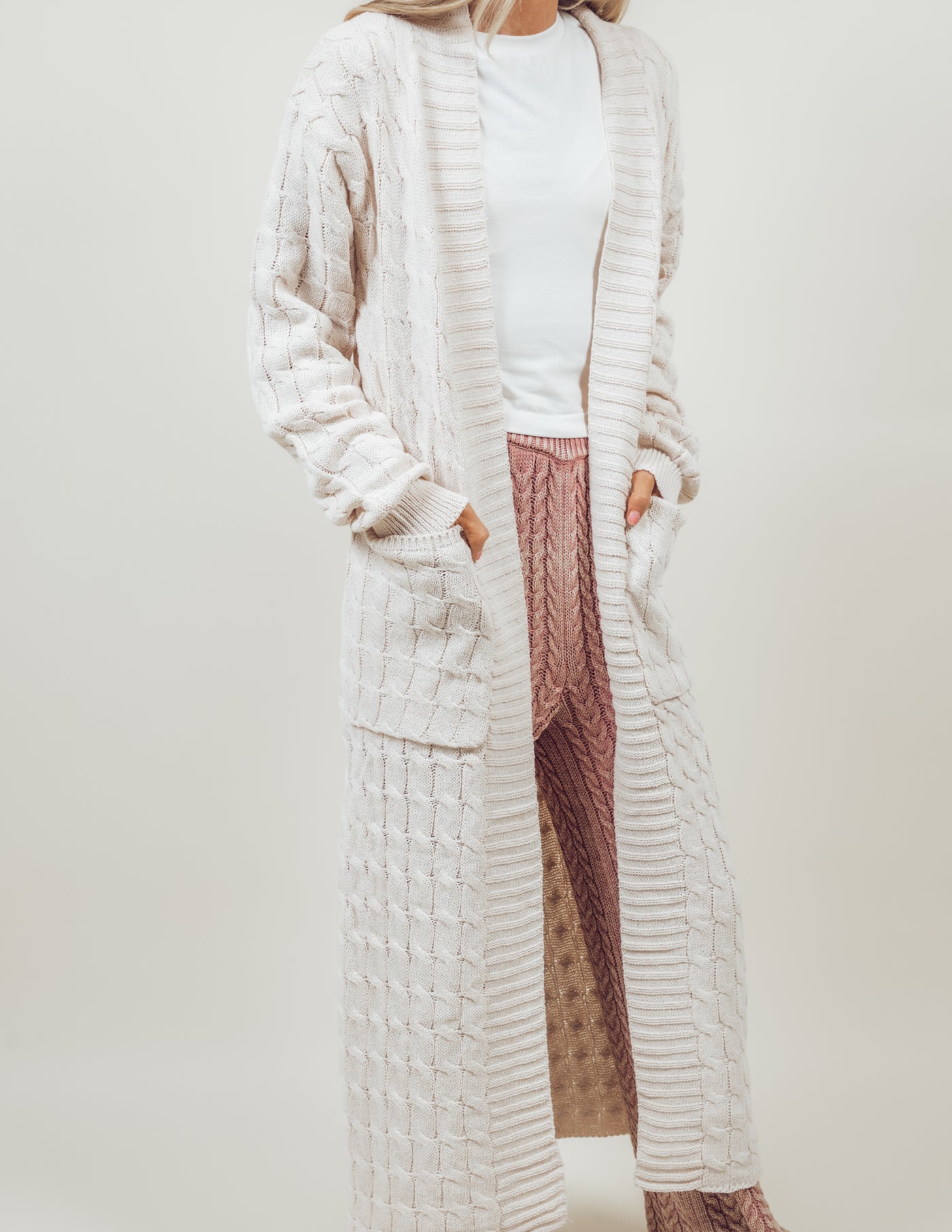 Paula Cable Knit Cardigan