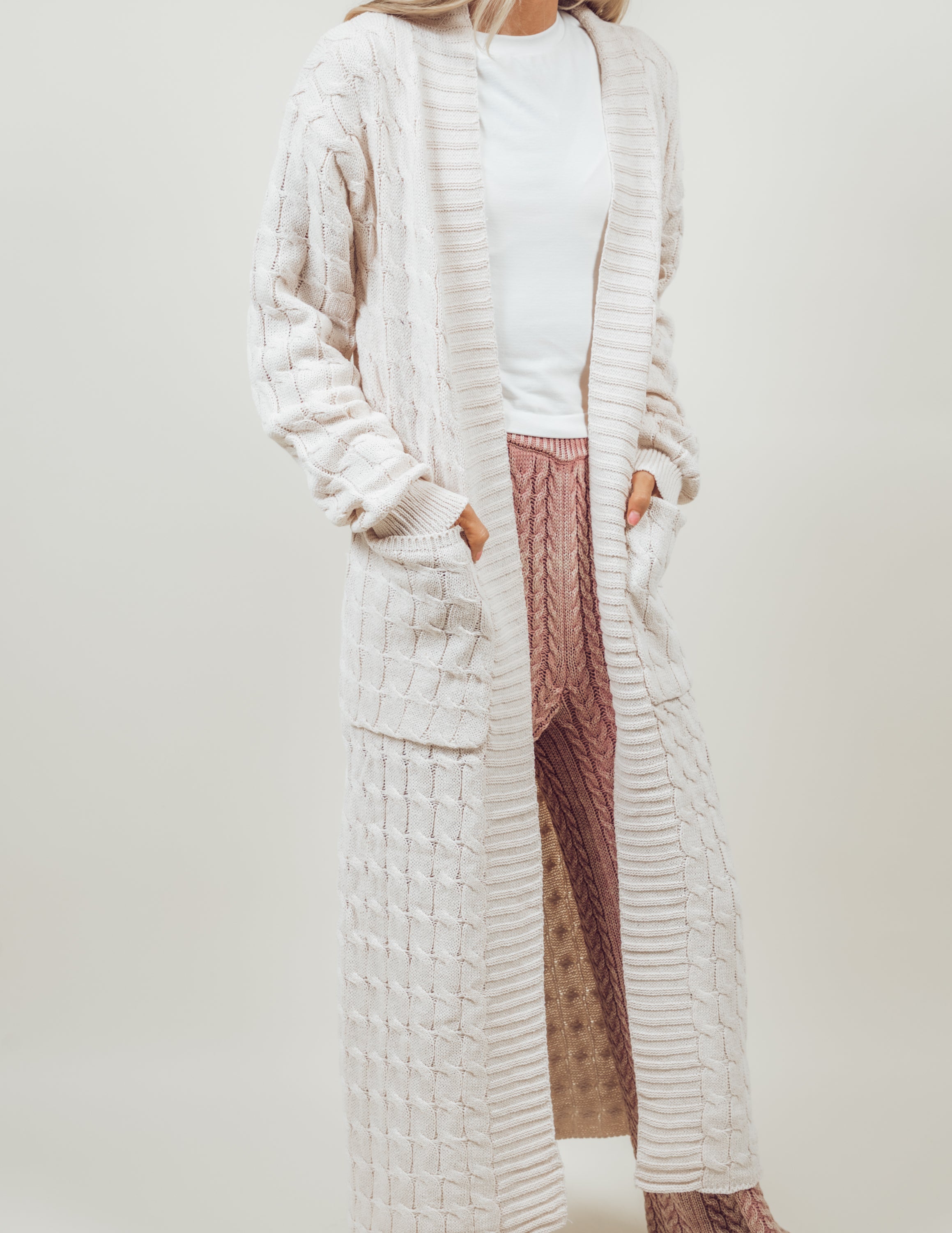 Paula Cable Knit Cardigan