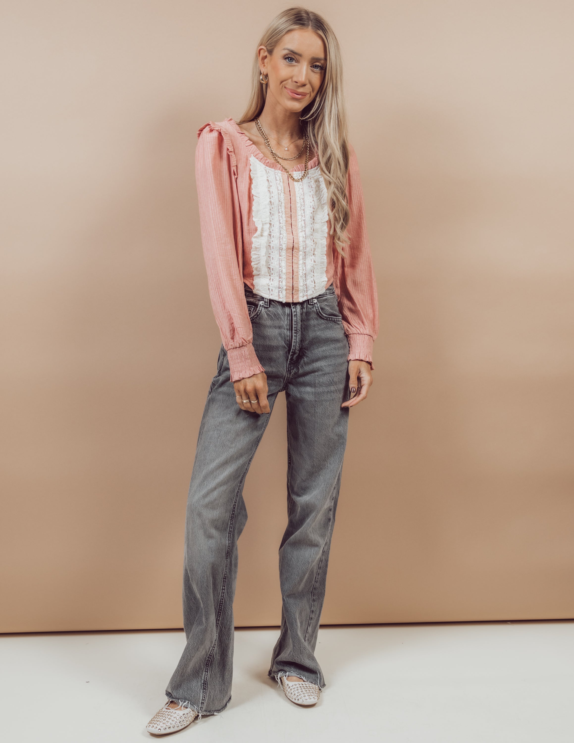 Camille Ruffle Top