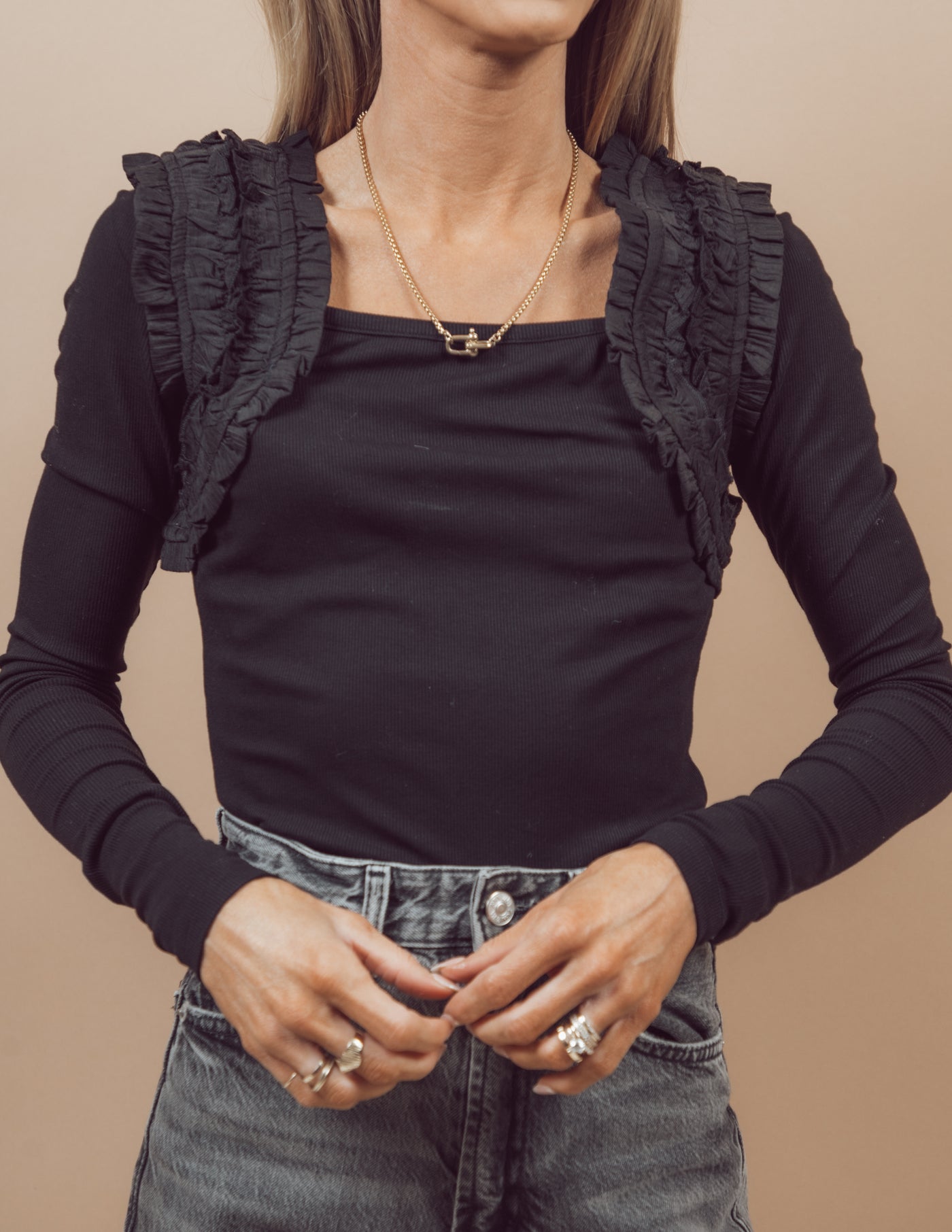 Emi Ruffle Top