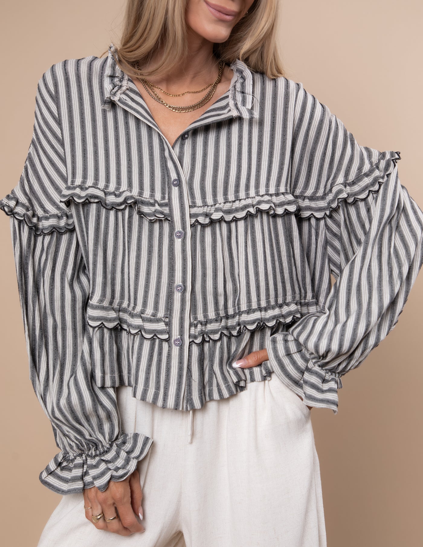 Karlie Striped Top