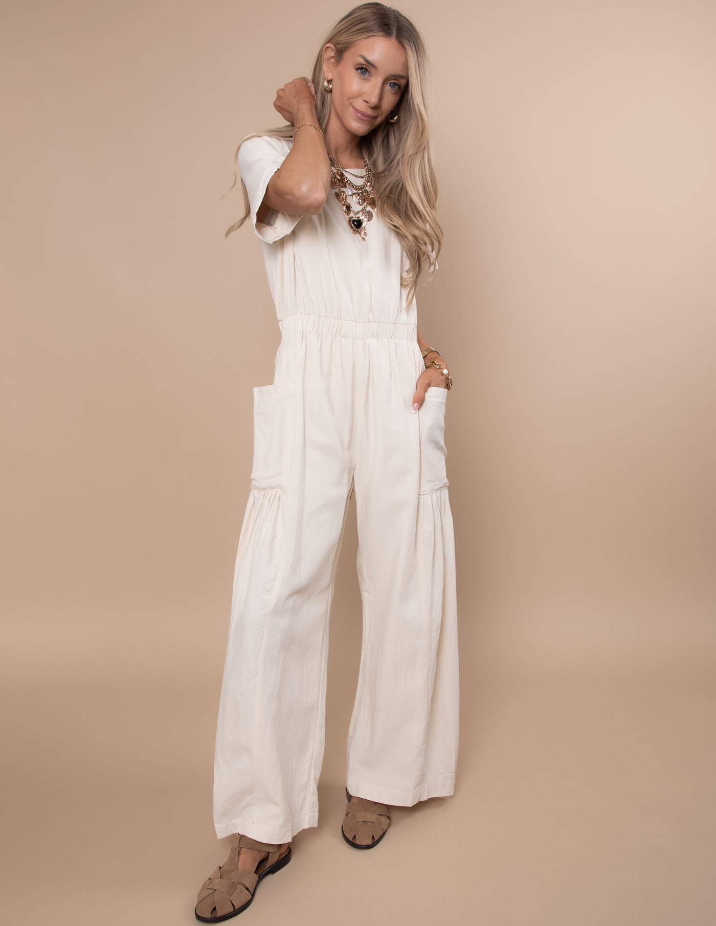 Dalila Textured Jumpsuit