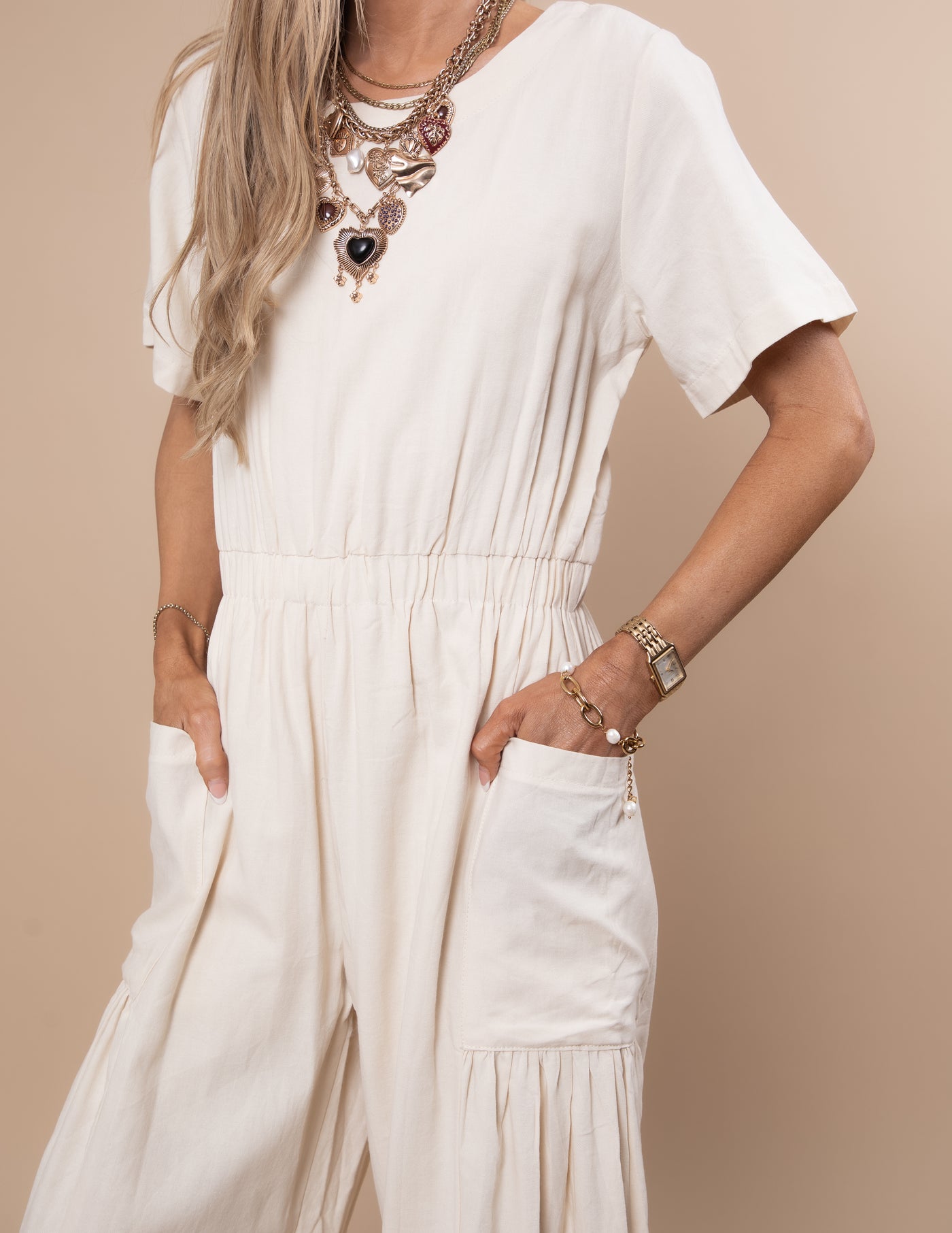 Dalila Textured Jumpsuit