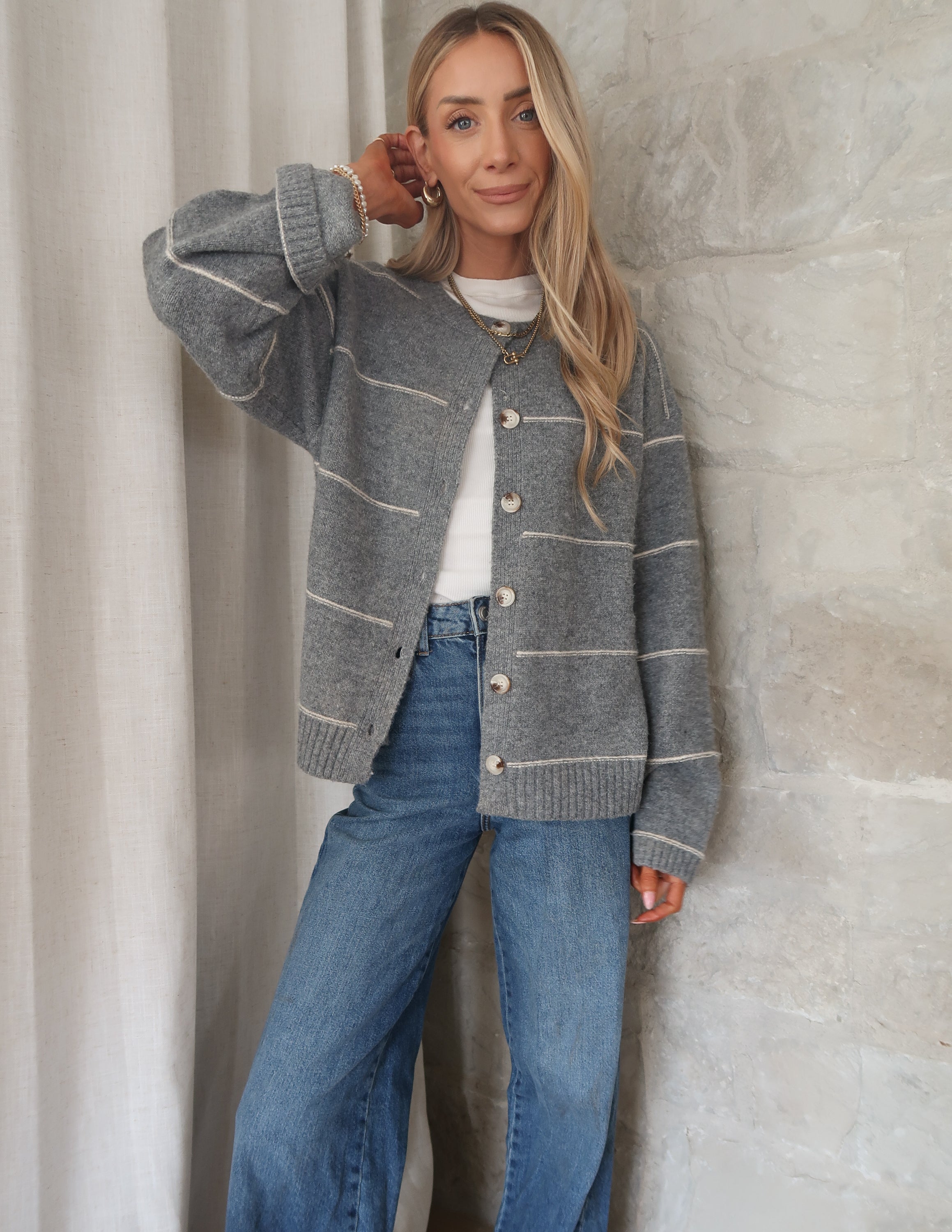 Danny Striped Cardigan