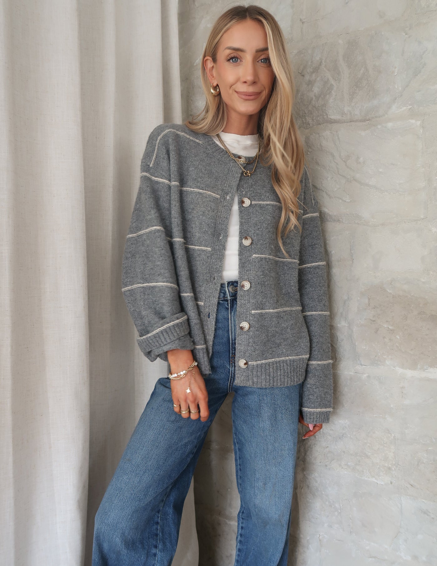 Danny Striped Cardigan