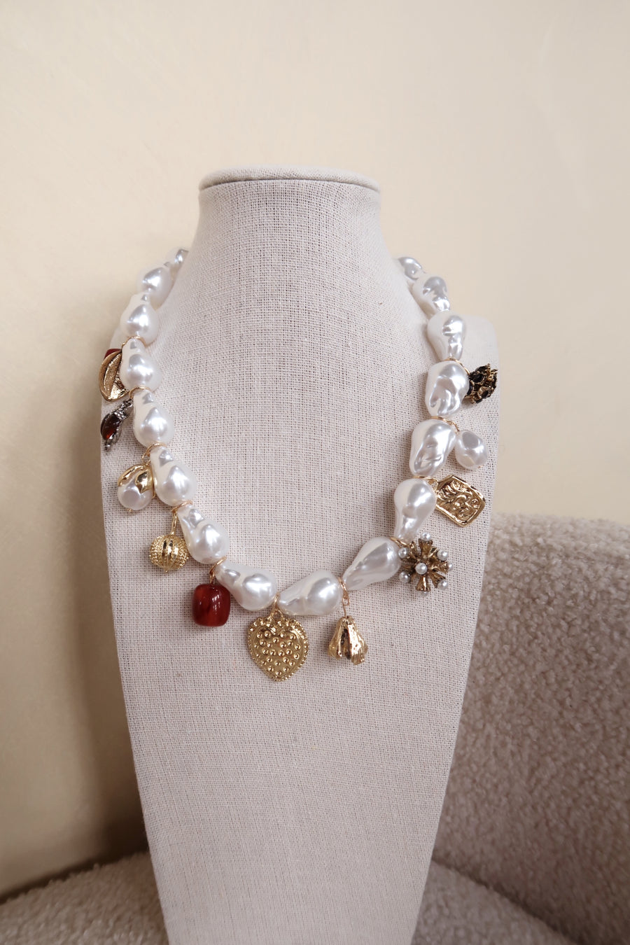 Pearl Charm Necklace
