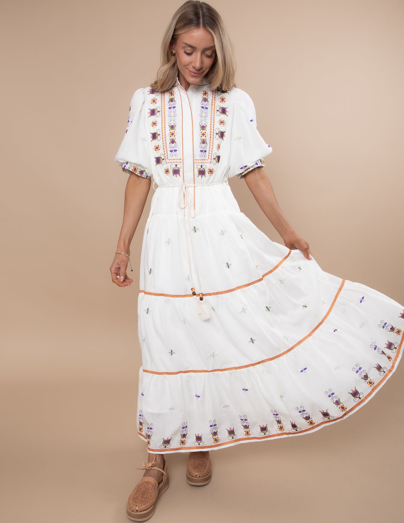Kristen Embroidered Dress