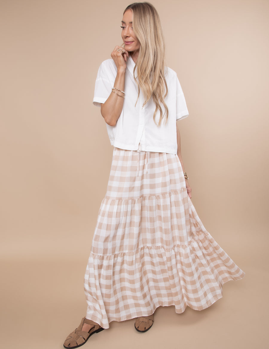 Allysa Gingham Skirt