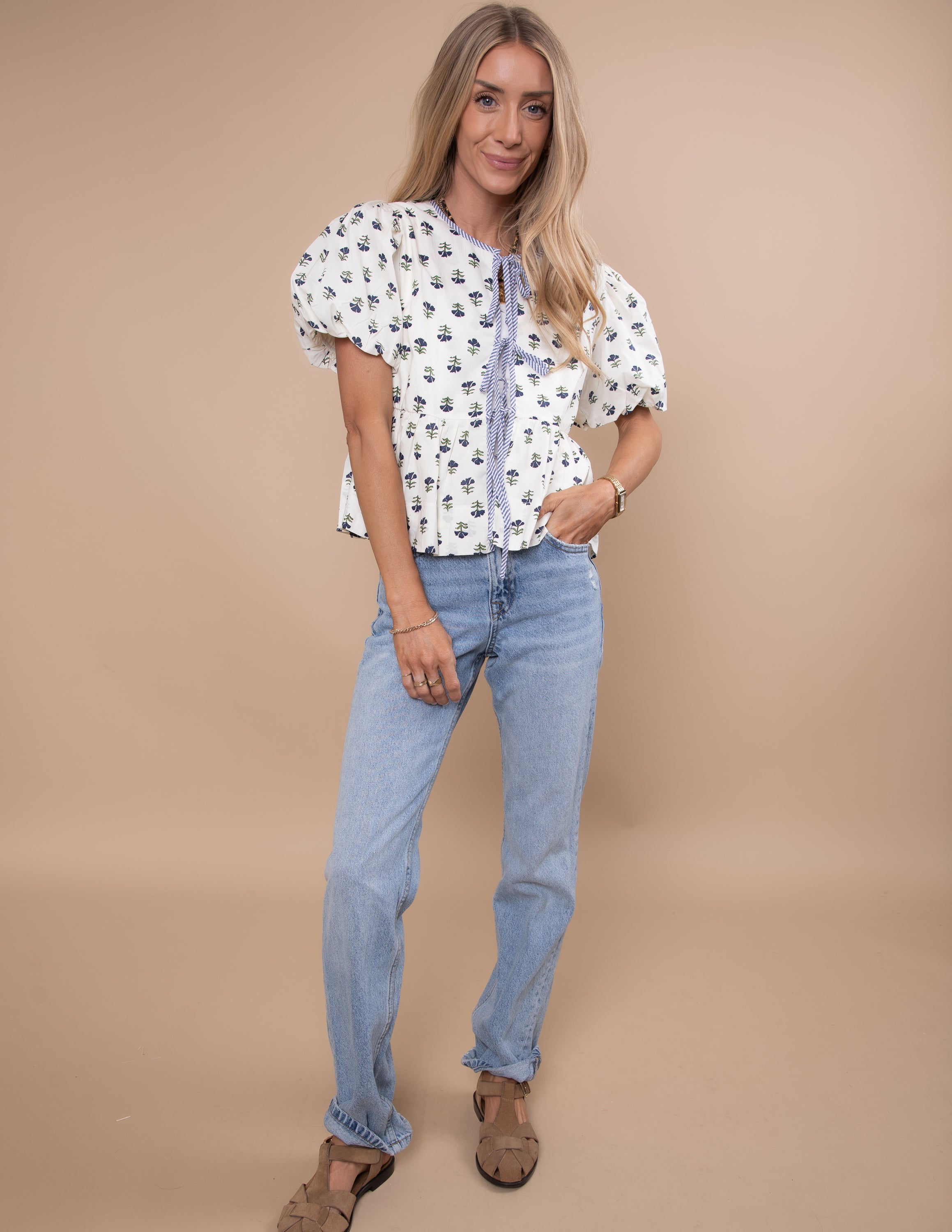 Renee Floral Top