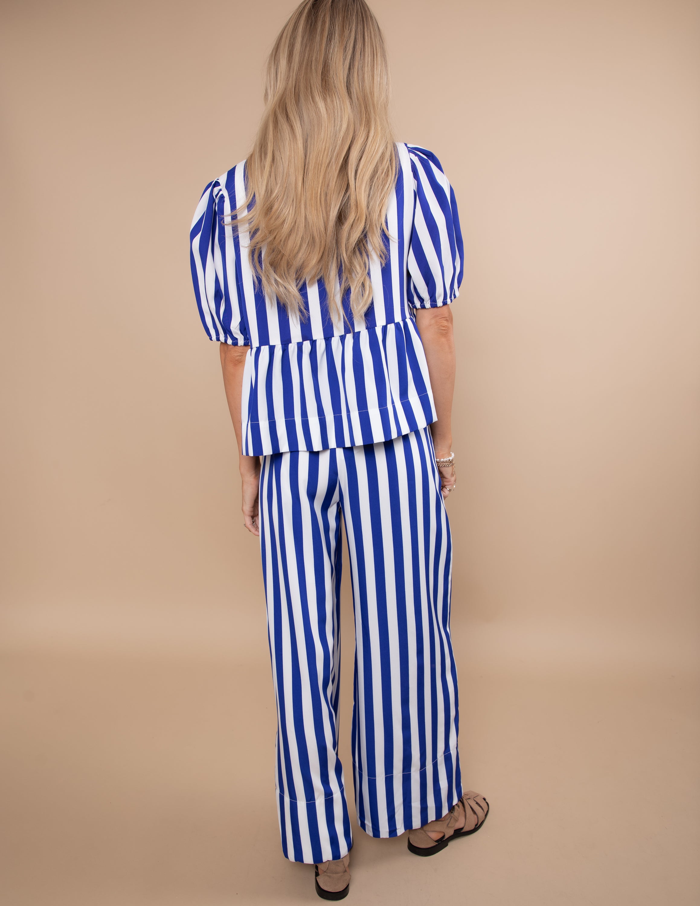 Greta Striped Two Piece Set