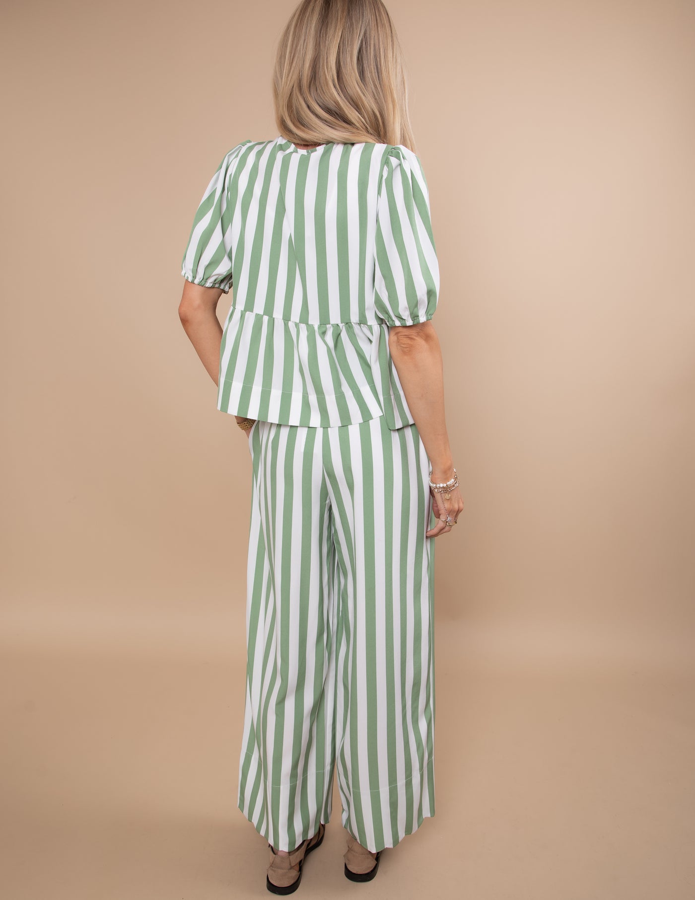Greta Striped Two Piece Set