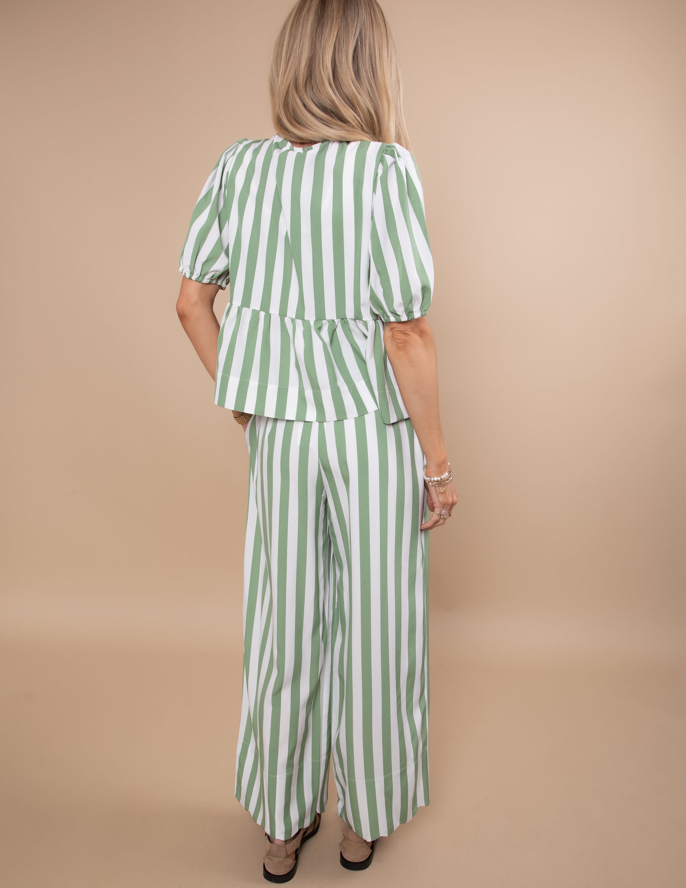Greta Striped Two Piece Set