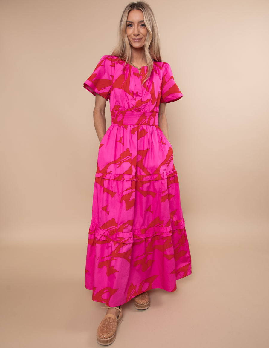 Jolene Poplin Tiered Maxi Dress