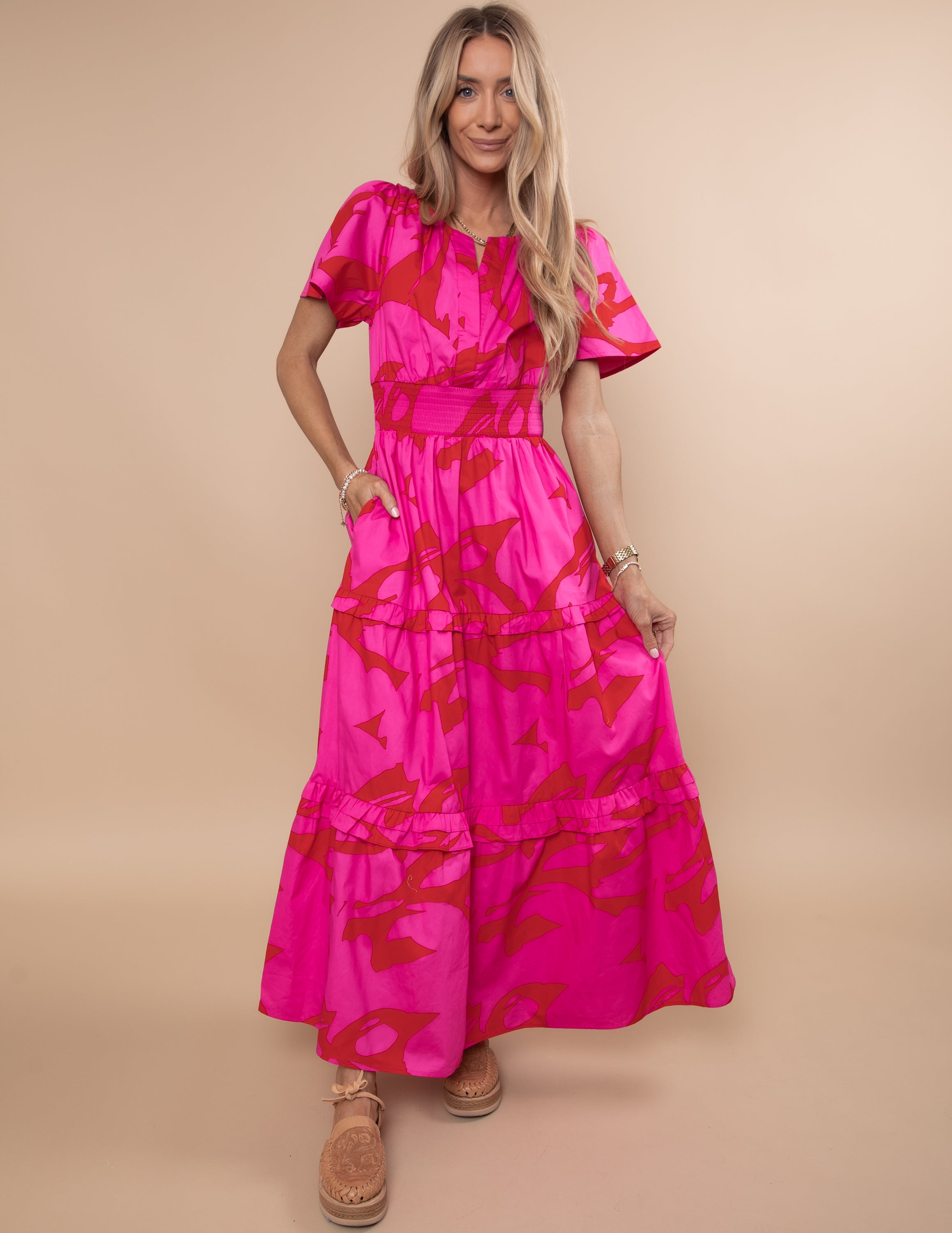 Jolene Poplin Tiered Maxi Dress