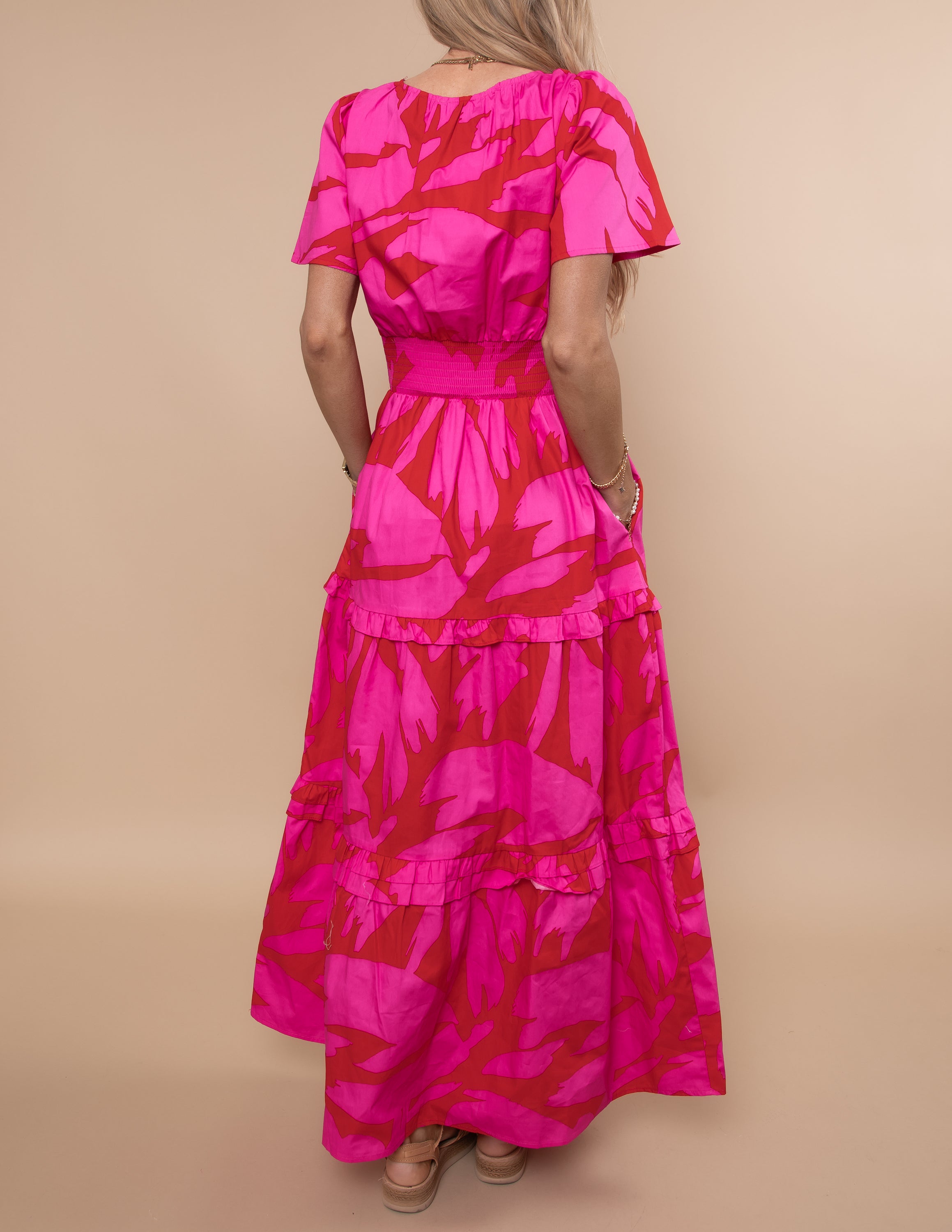 Jolene Poplin Tiered Maxi Dress