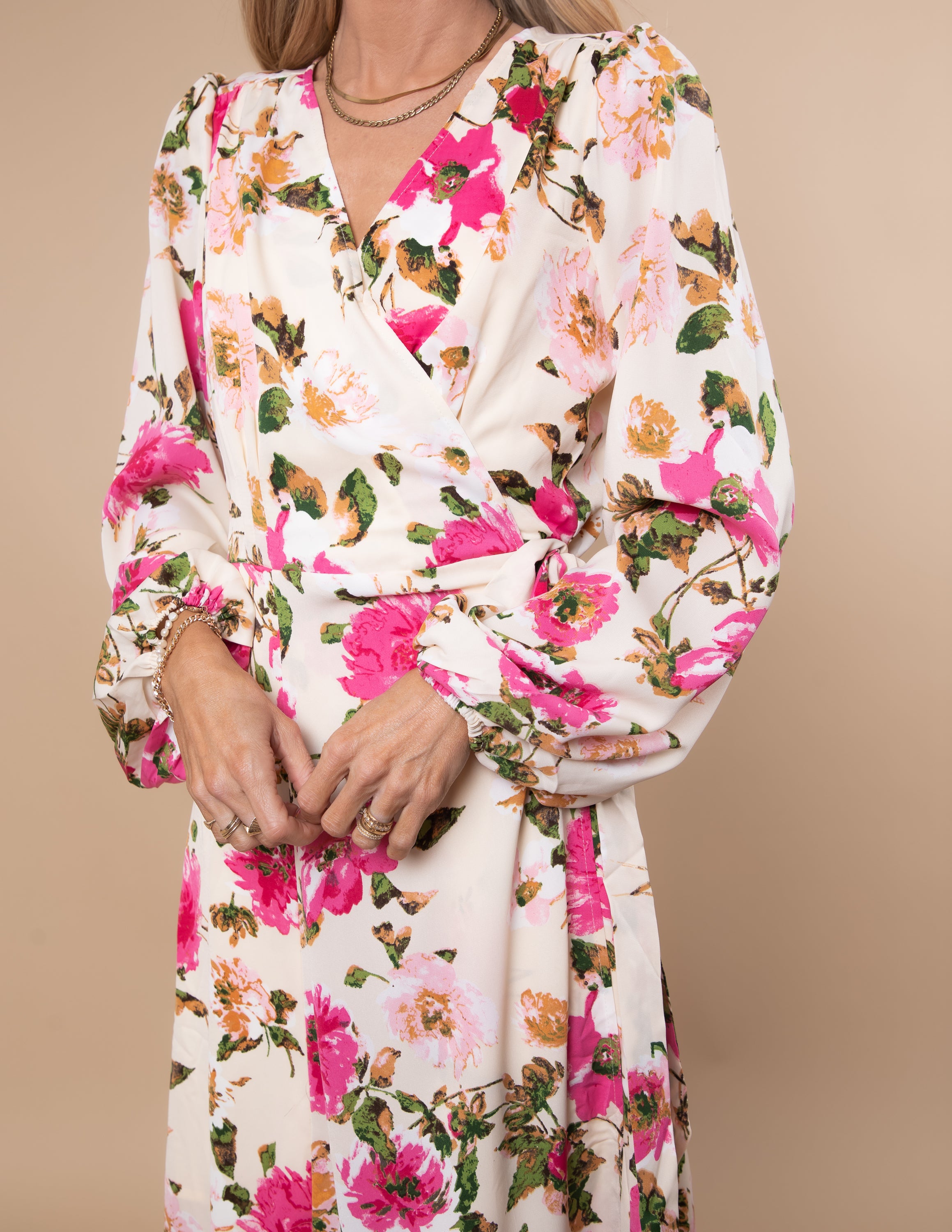 Rebecca Satin Wrap Maxi Dress