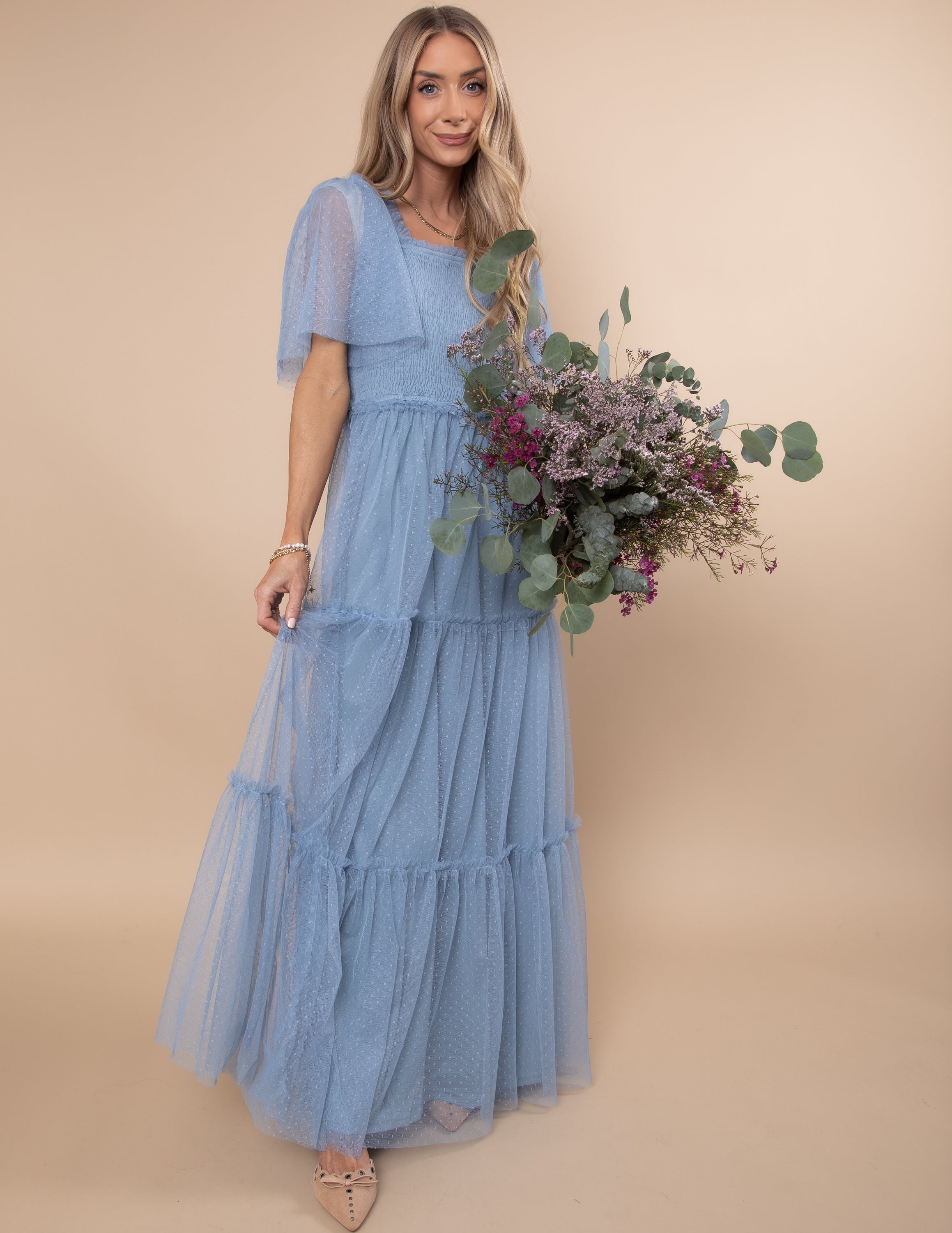 Gwenyth Mesh Maxi Dress