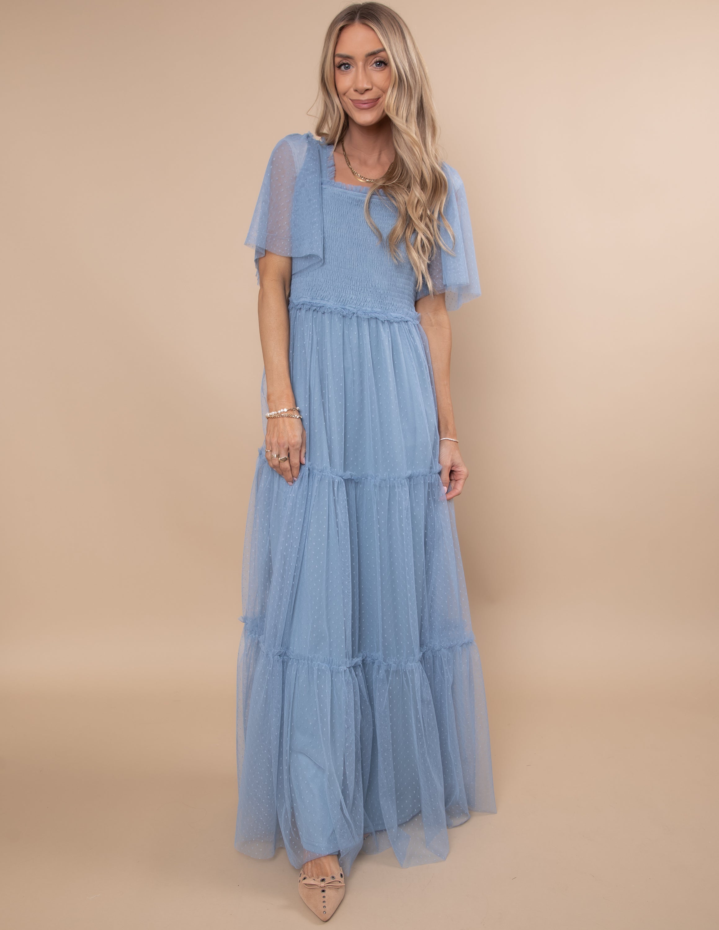 Gwenyth Mesh Maxi Dress