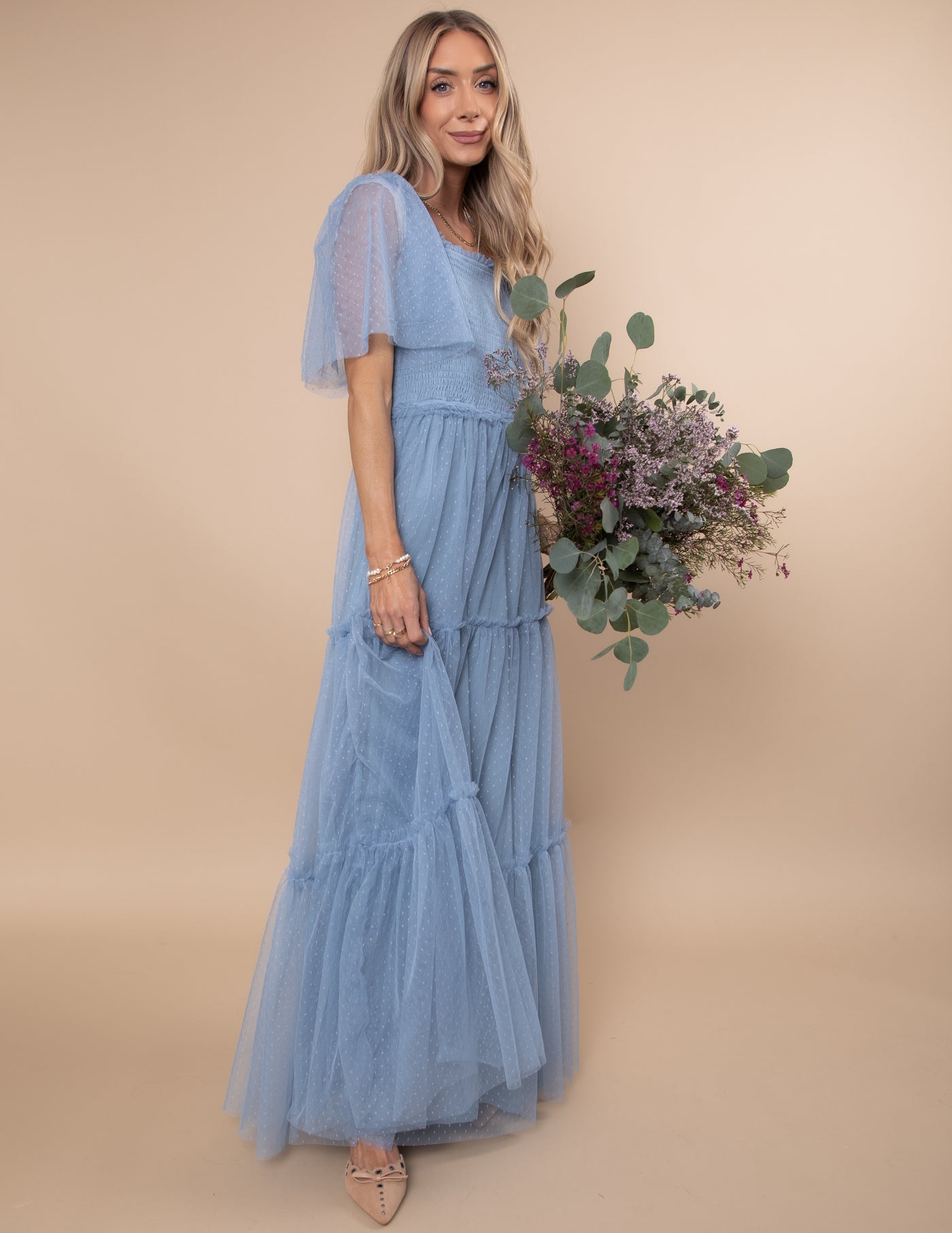 Gwenyth Mesh Maxi Dress