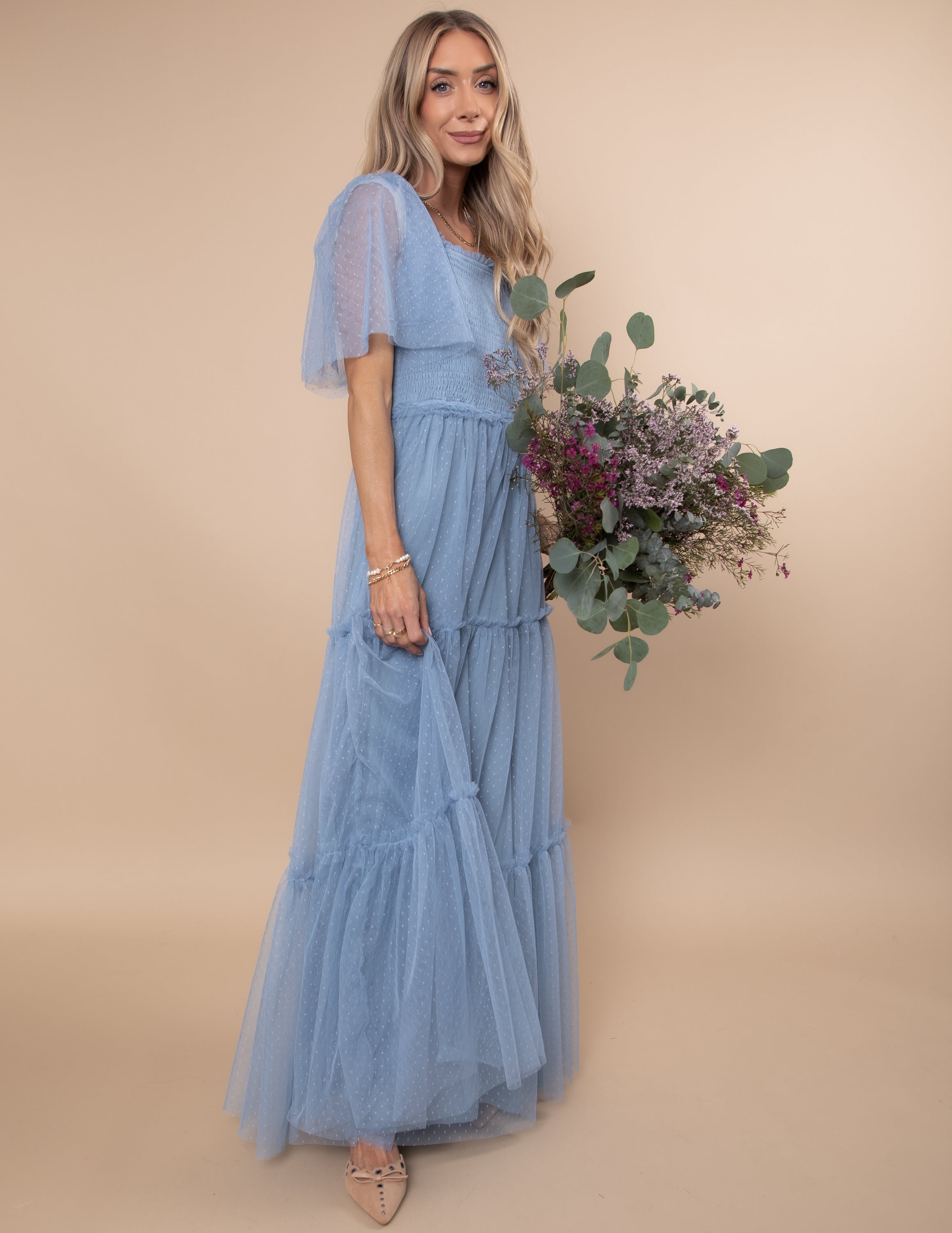 Gwenyth Mesh Maxi Dress