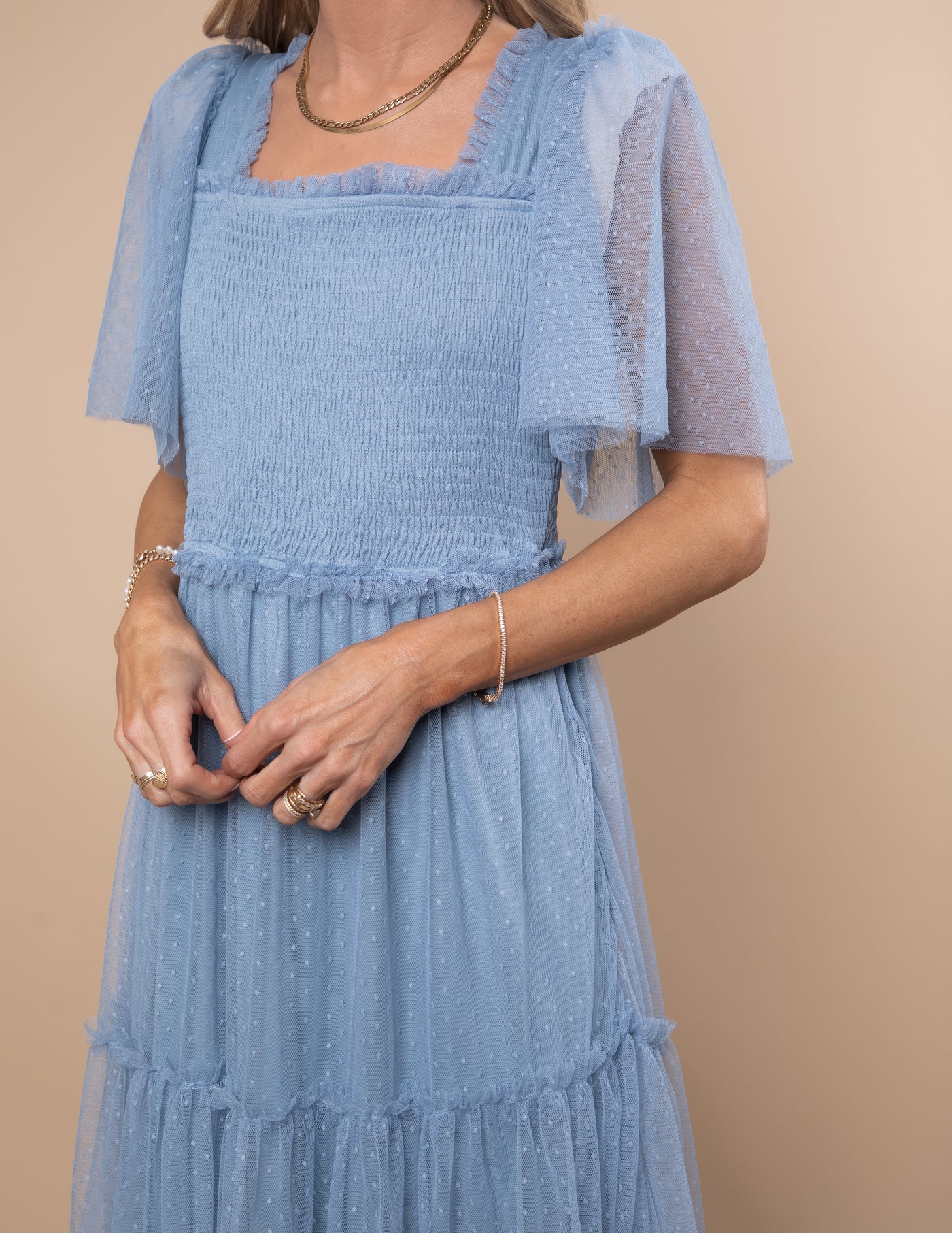 Gwenyth Mesh Maxi Dress