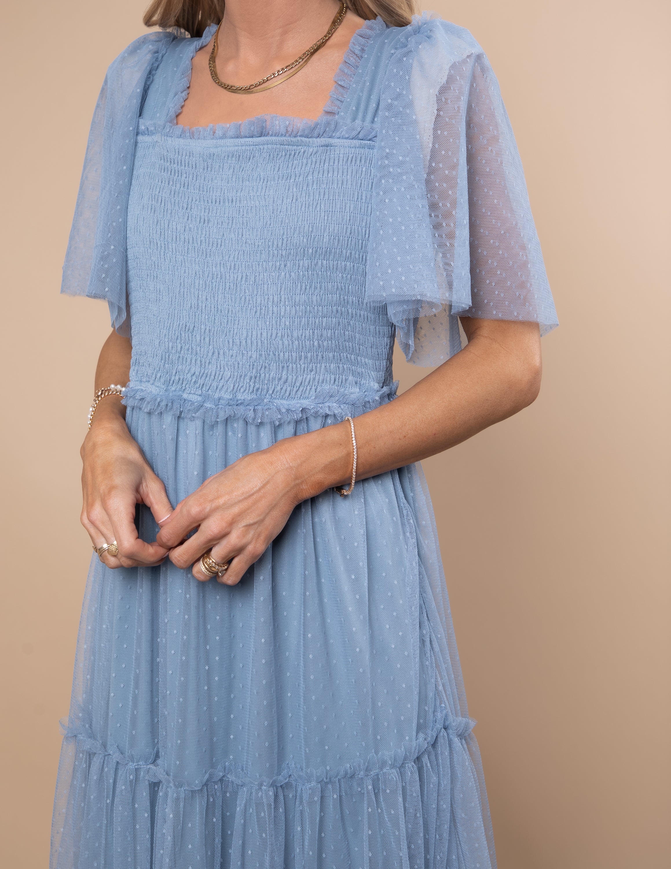 Gwenyth Mesh Maxi Dress