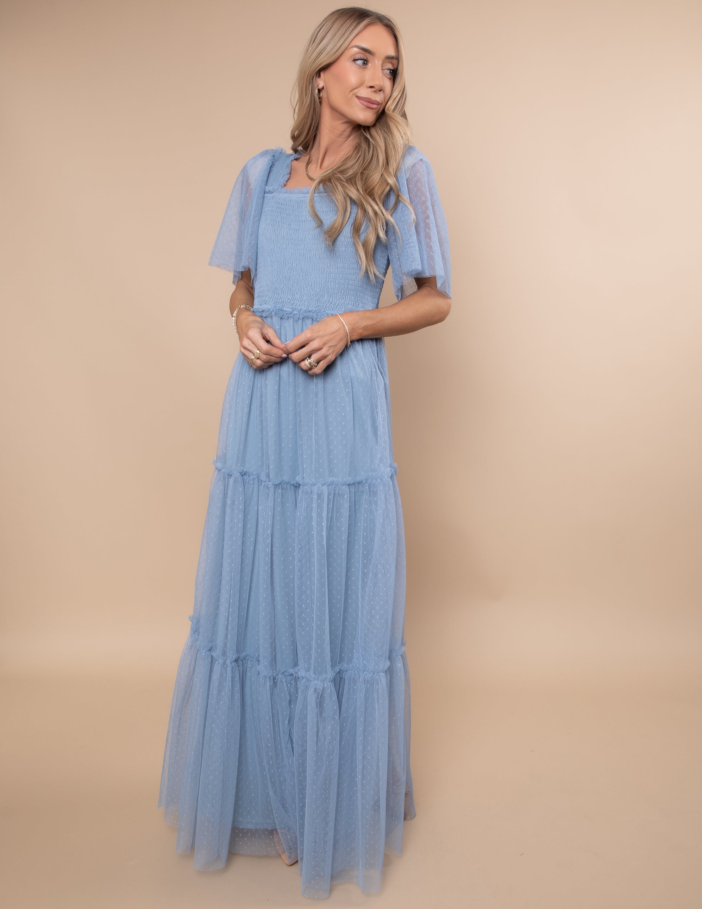 Gwenyth Mesh Maxi Dress