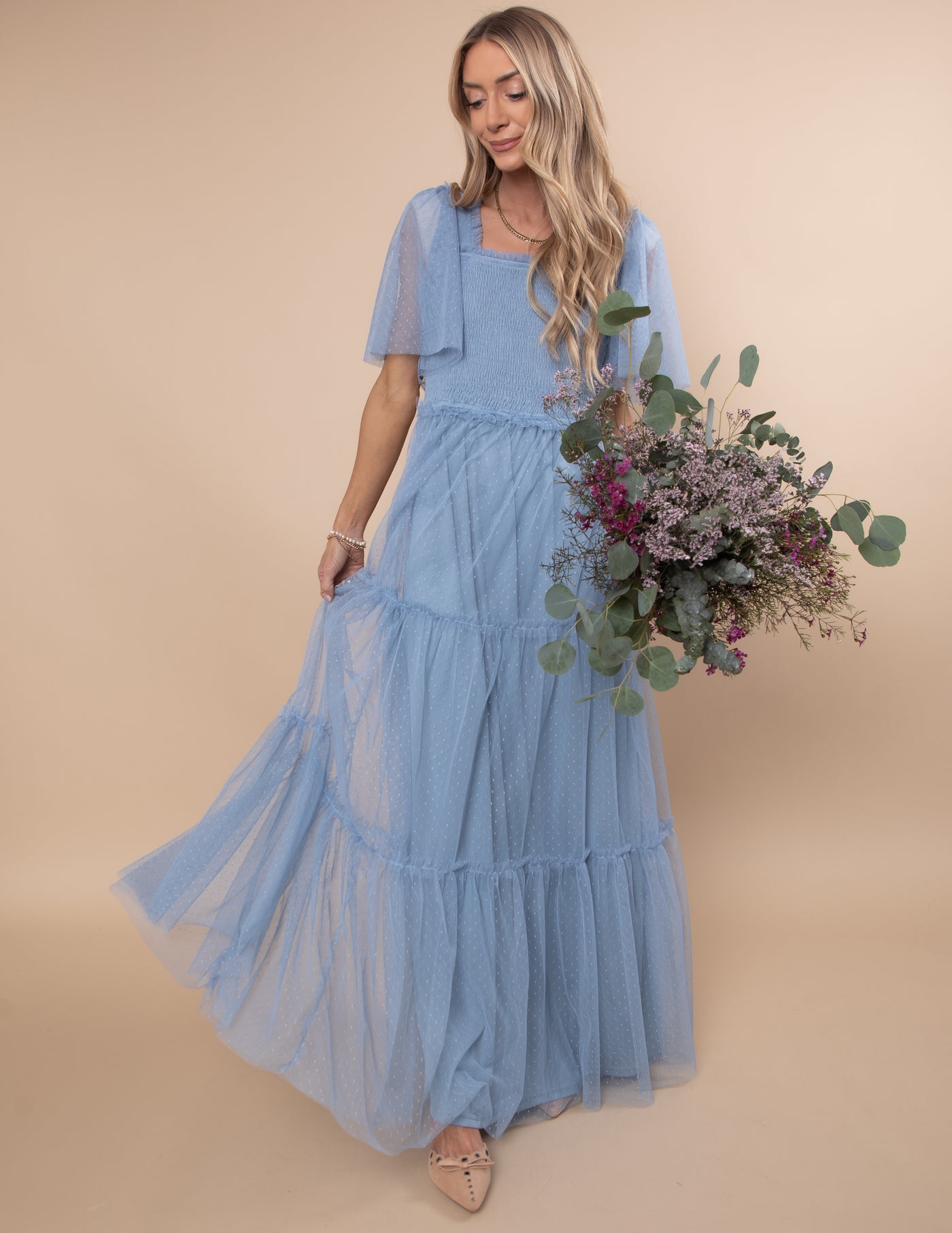 Gwenyth Mesh Maxi Dress