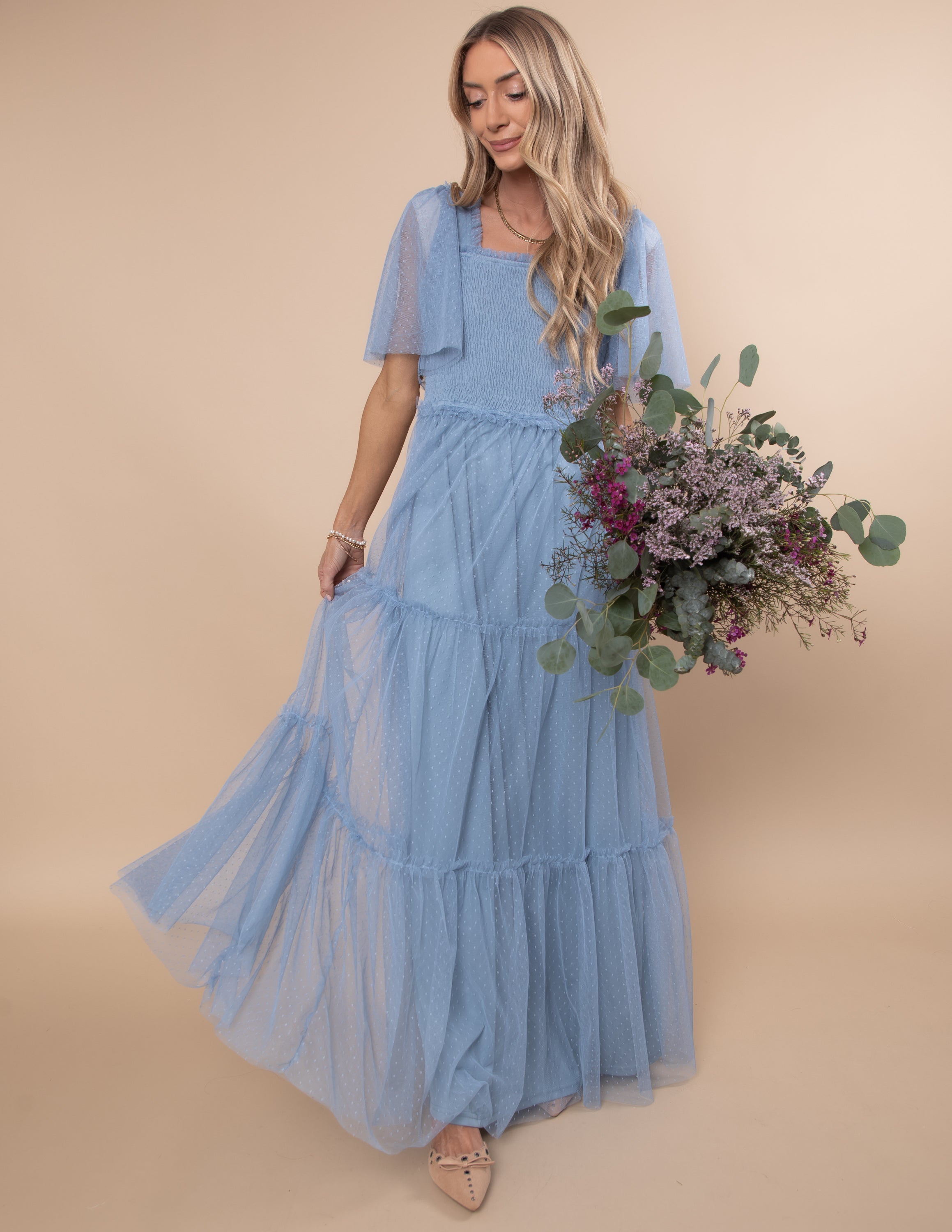 Gwenyth Mesh Maxi Dress