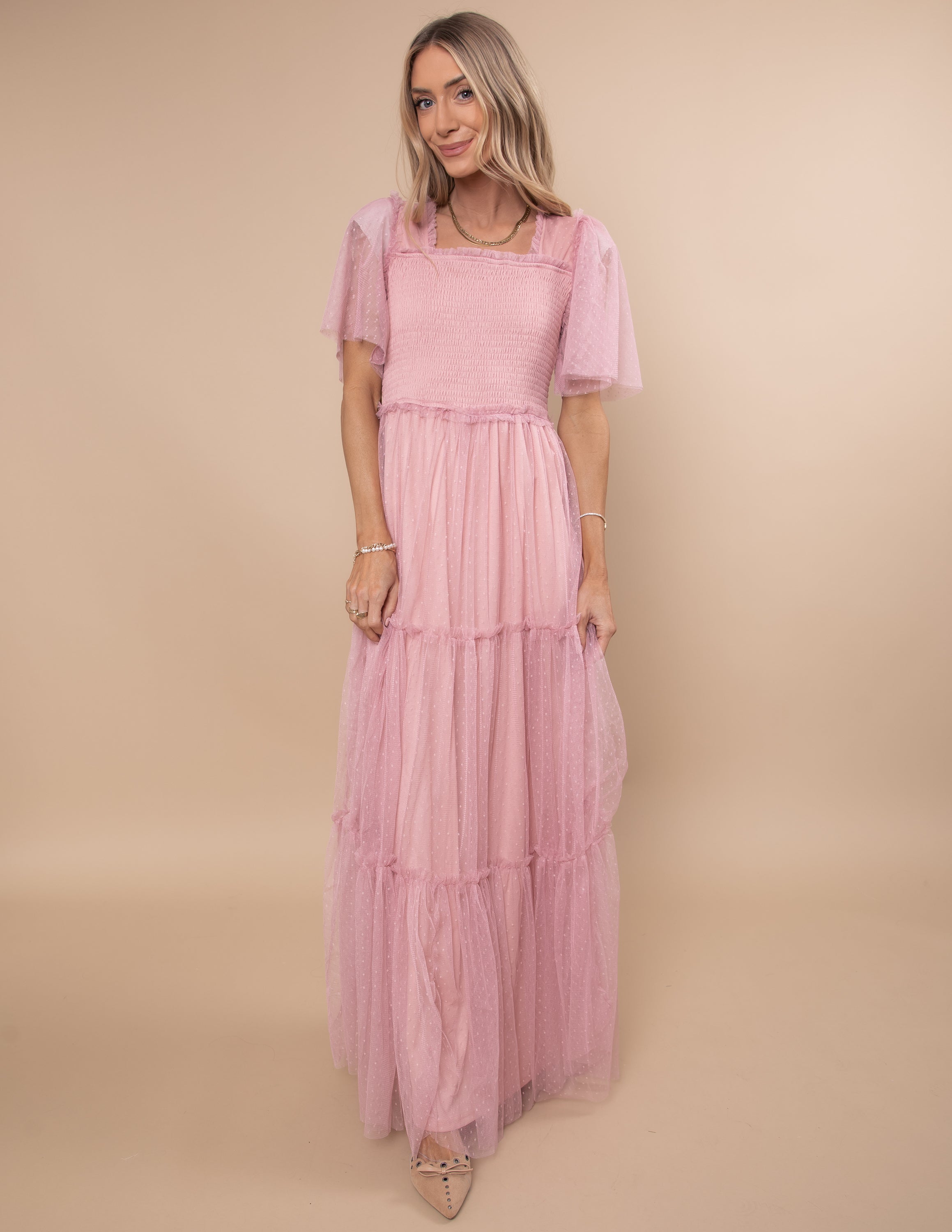 Gwenyth Mesh Maxi Dress
