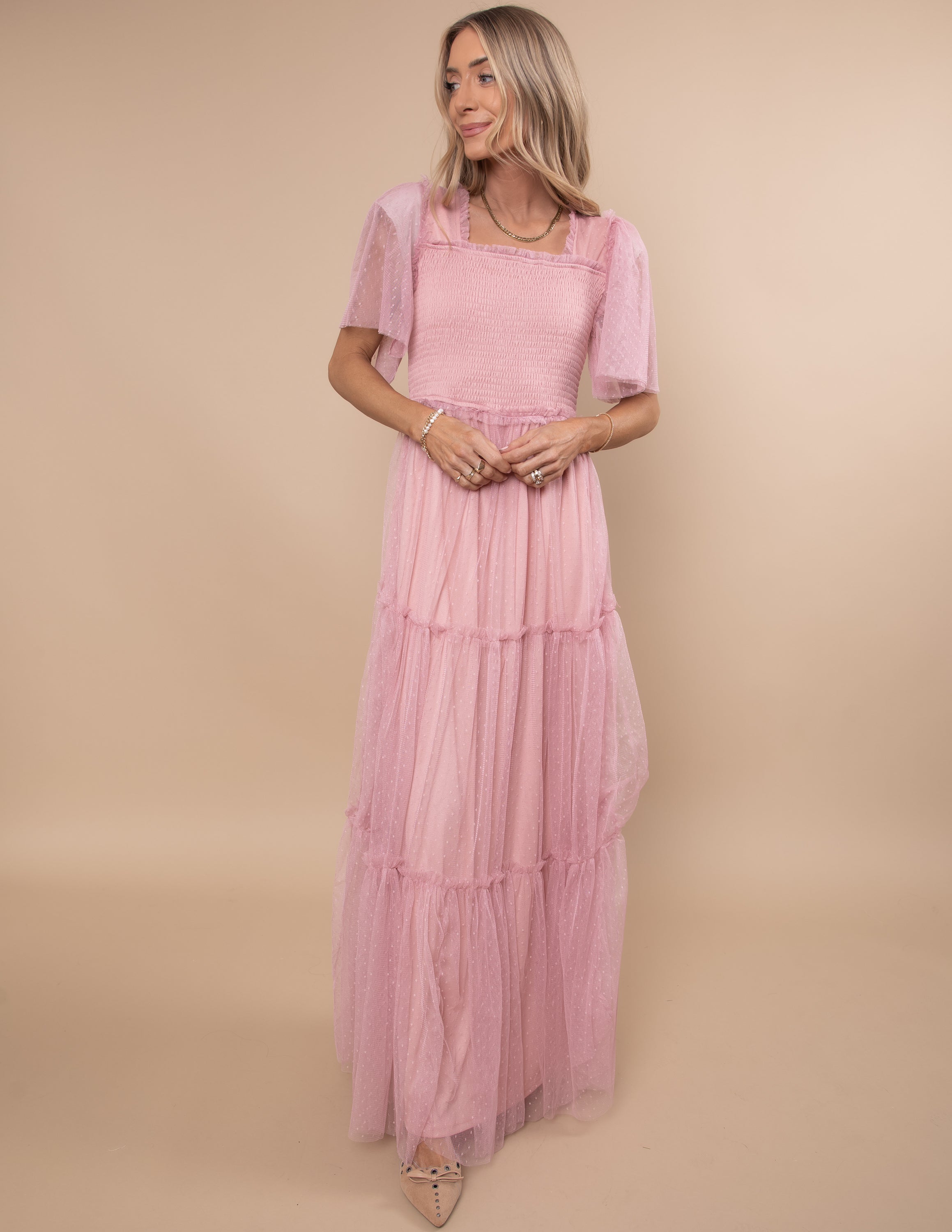 Gwenyth Mesh Maxi Dress