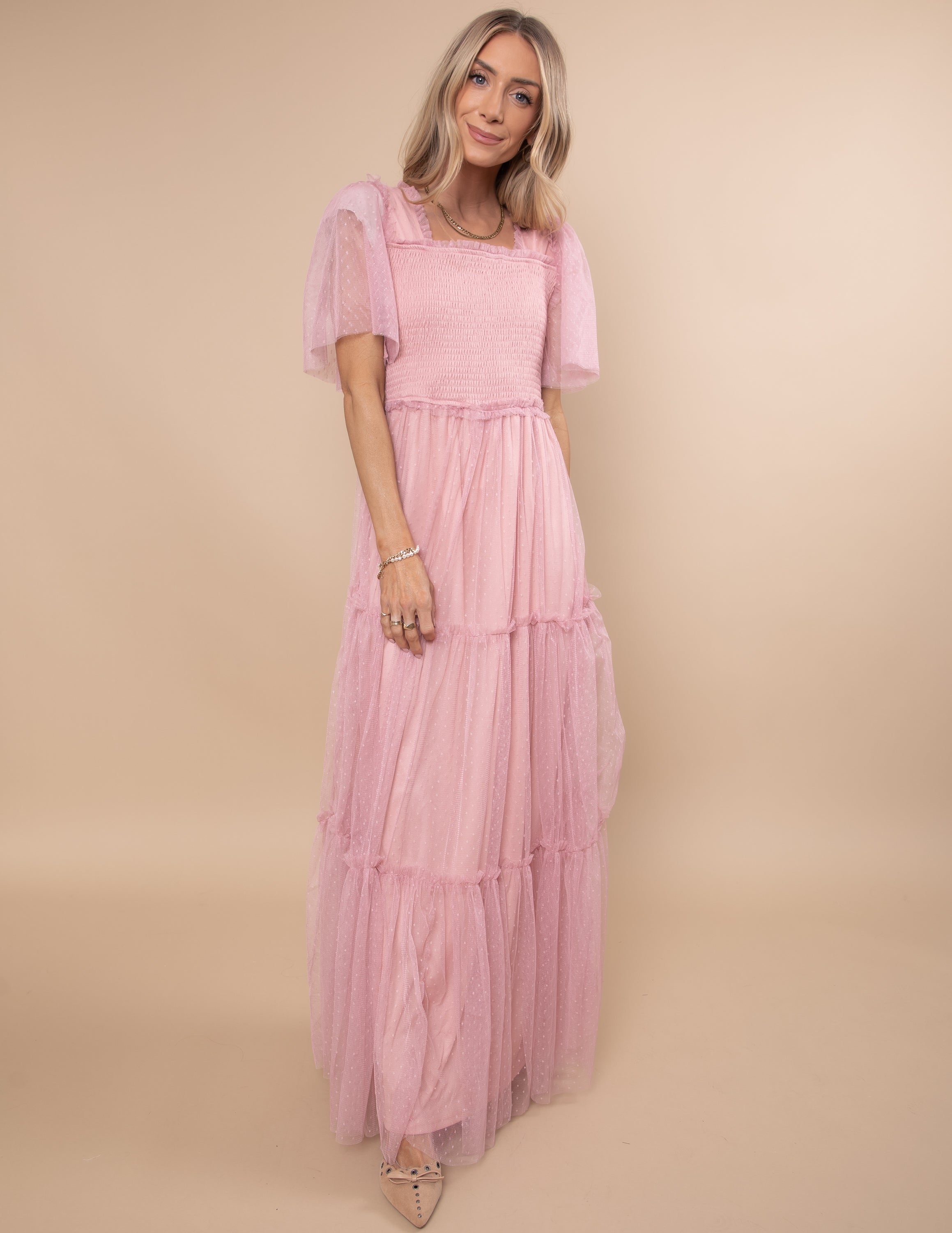 Gwenyth Mesh Maxi Dress