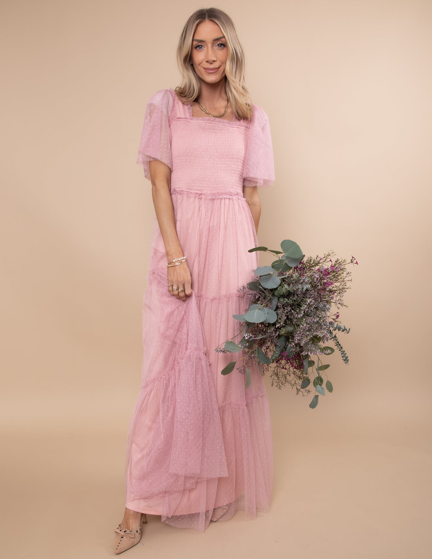 Gwenyth Mesh Maxi Dress
