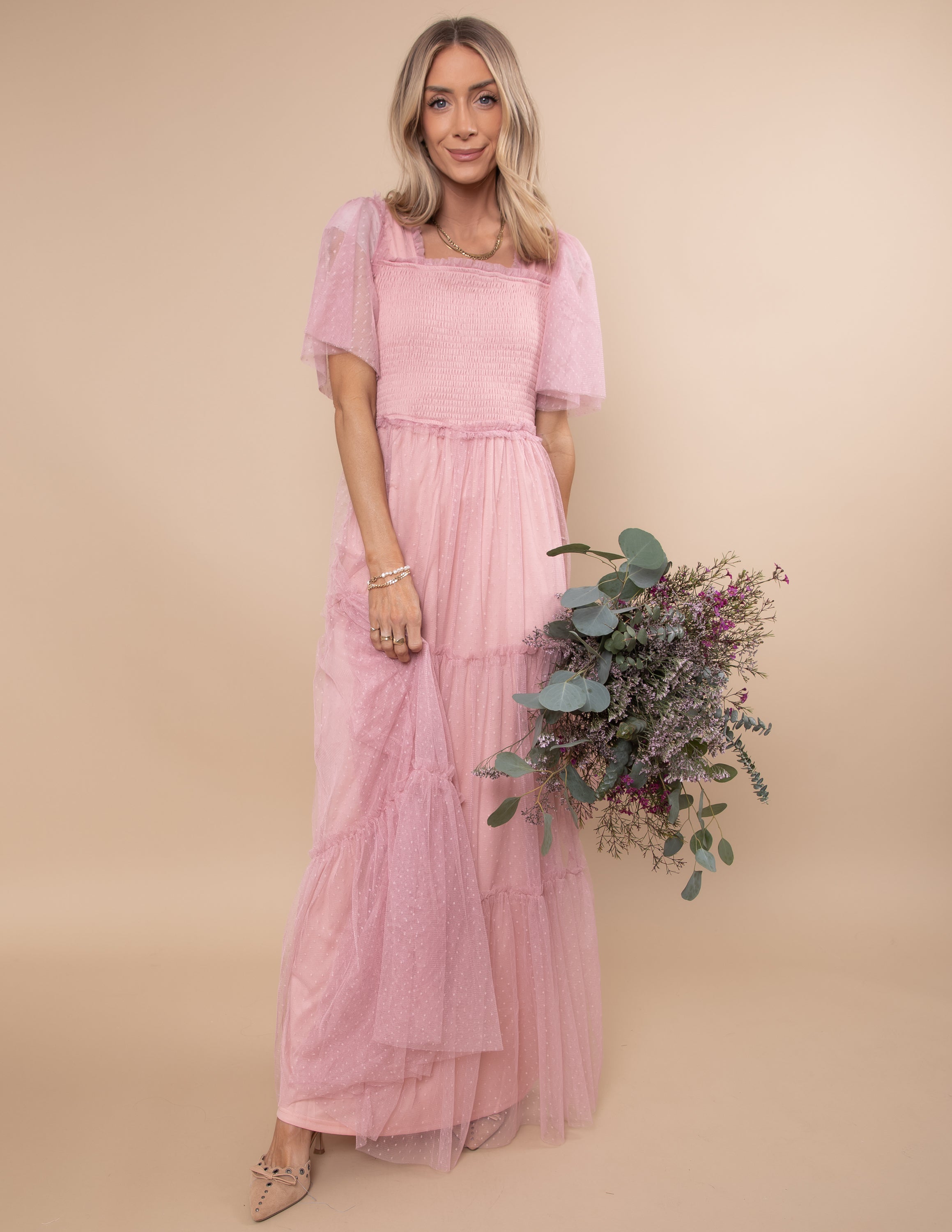 Gwenyth Mesh Maxi Dress