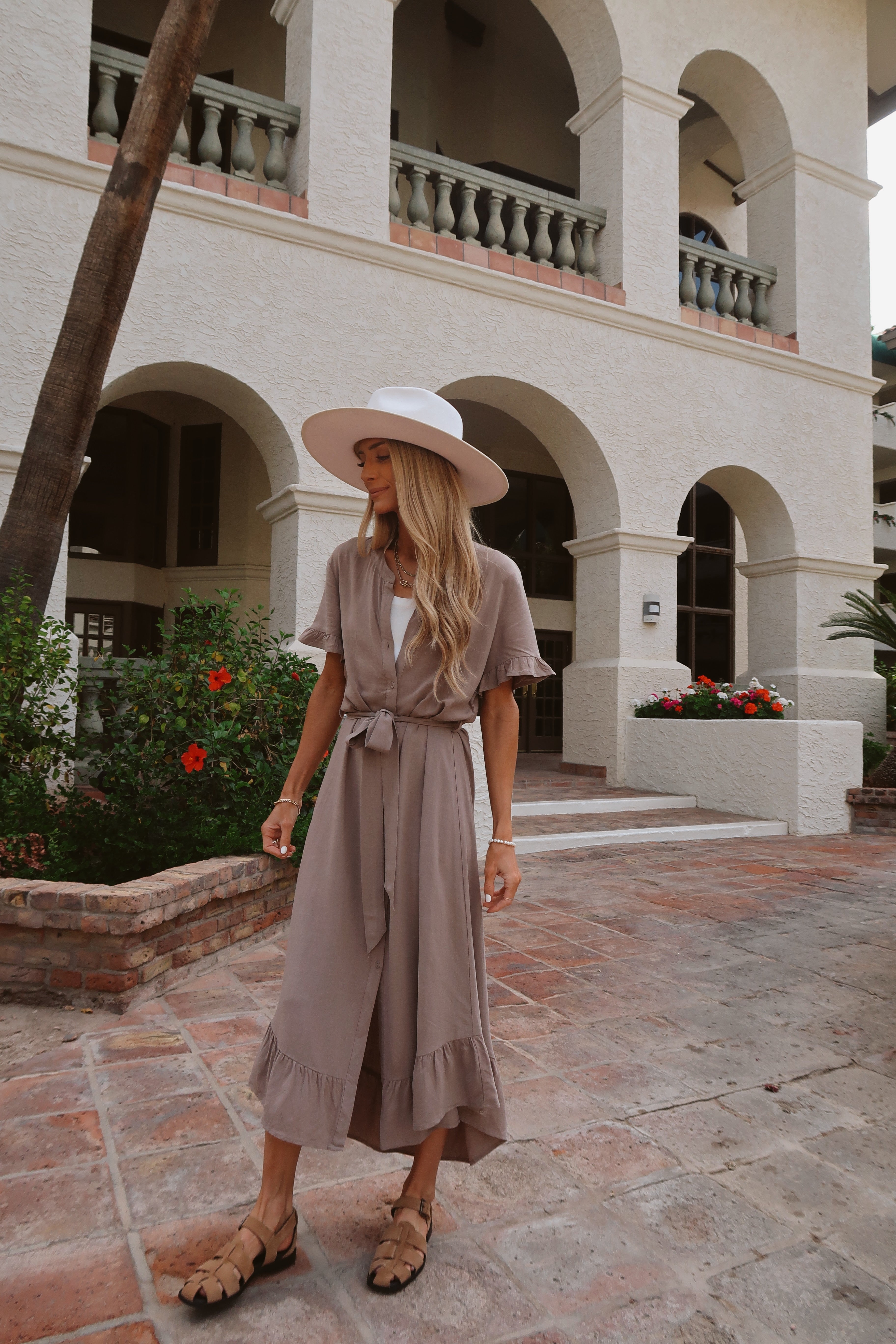 Madi Ruffled Shirt Dress