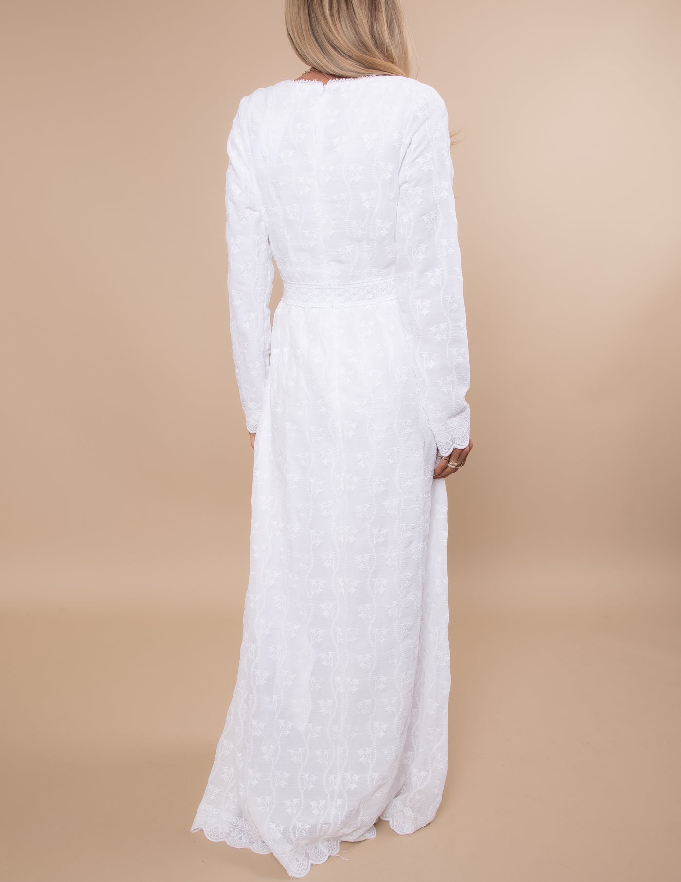Ruth Floral Embroidered Temple Dress