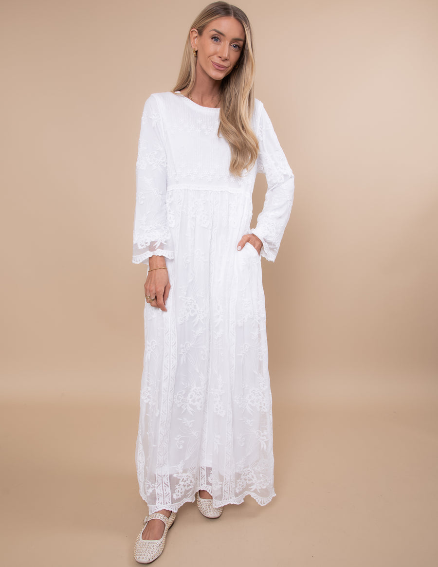 Julia Lace Maxi Temple Dress