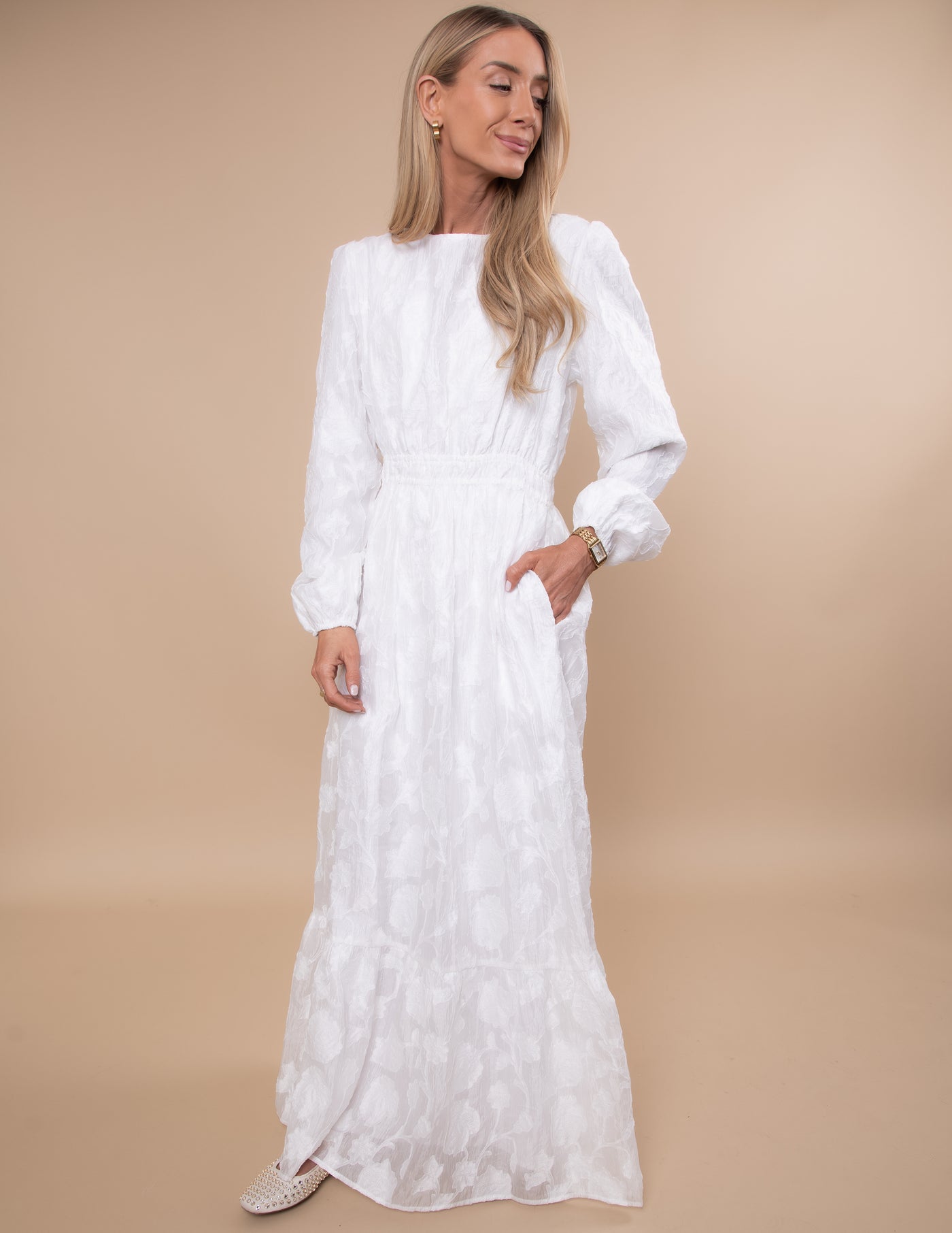 Bliss Textured Maxi Dress