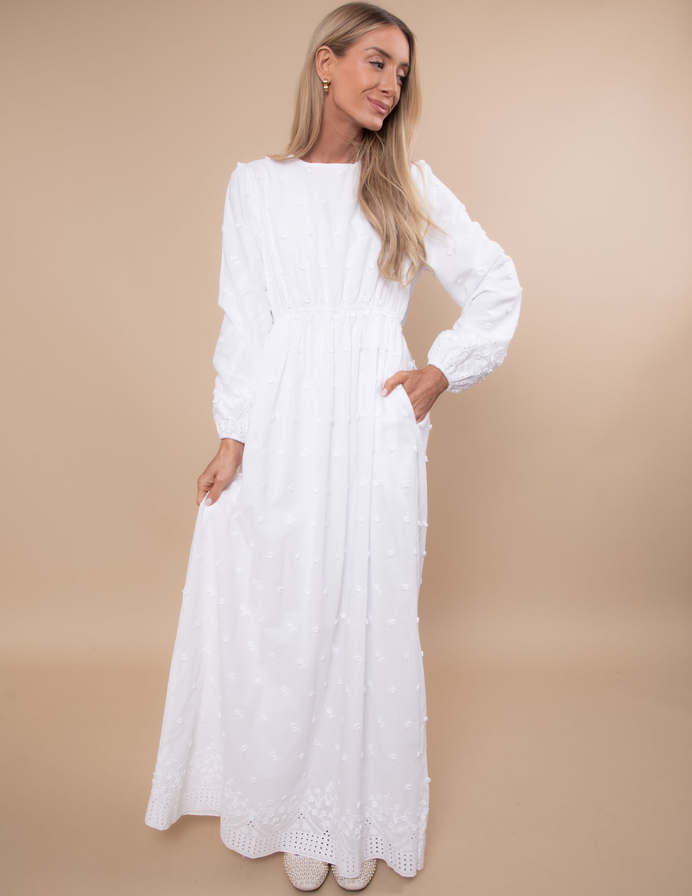 Candace Eyelet Embroidered Dress