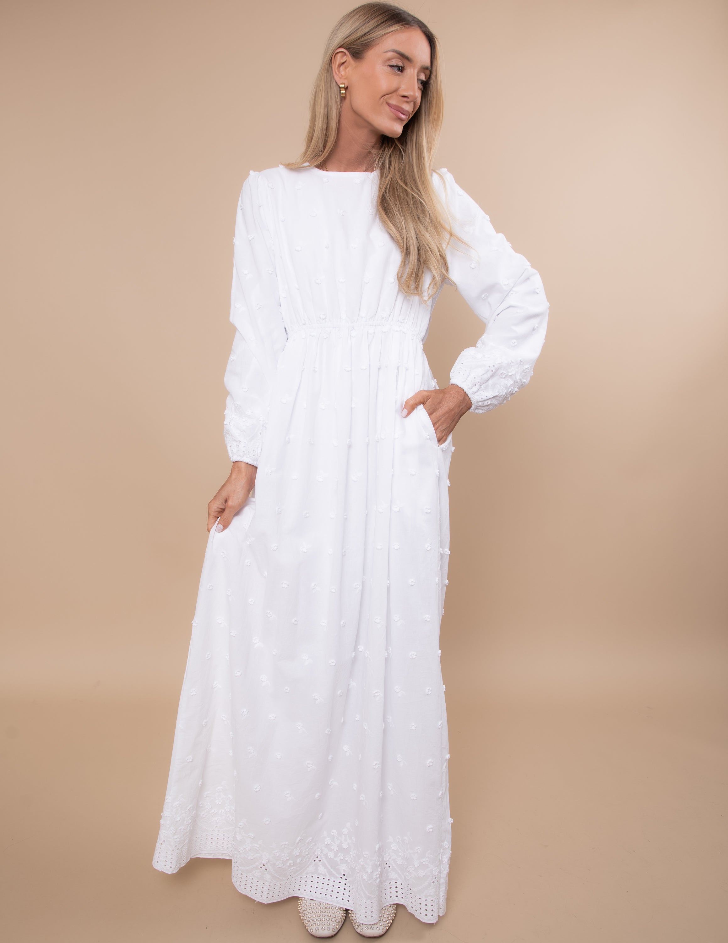 Candace Eyelet Embroidered Dress