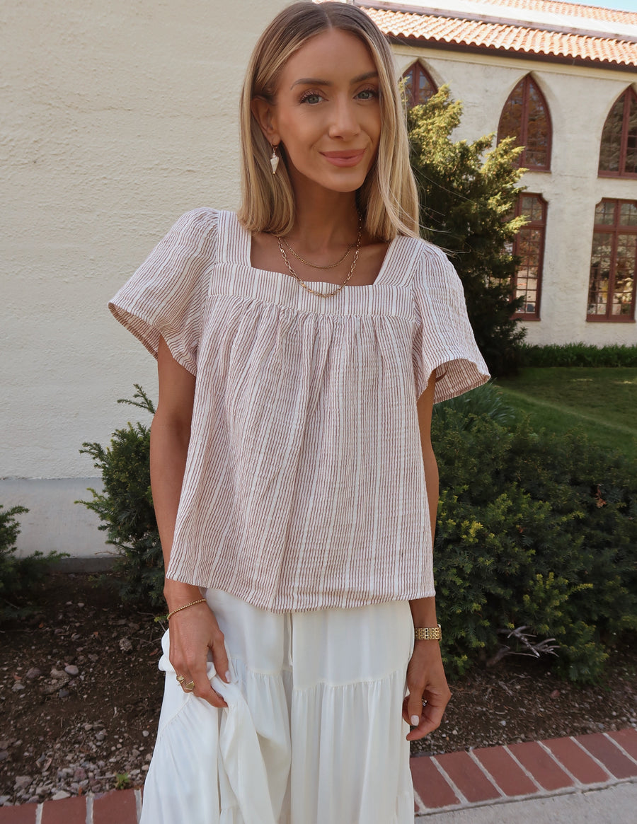 Calista Striped Top