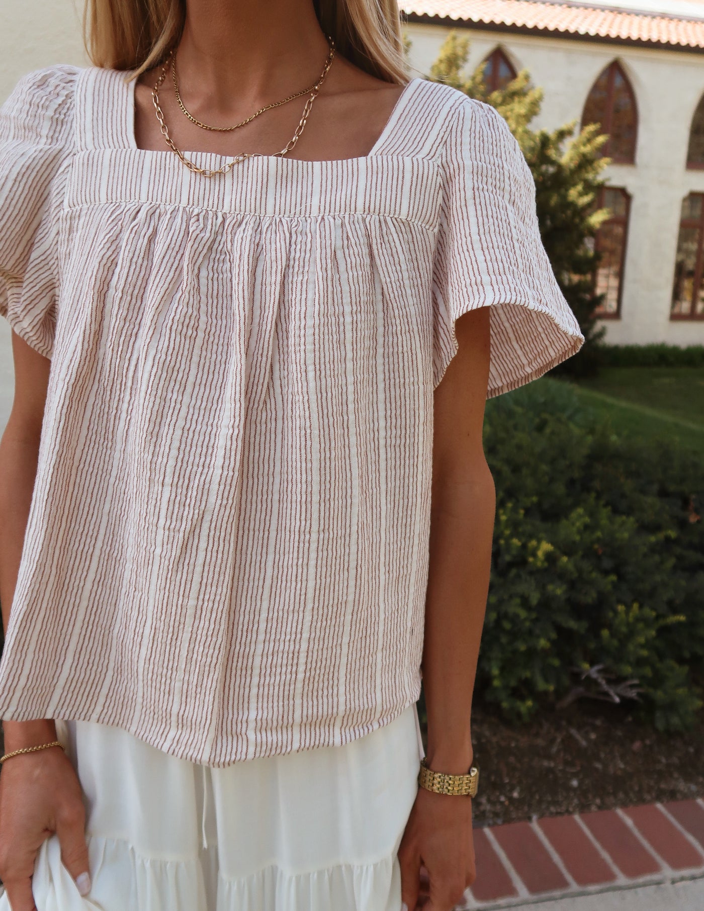 Calista Striped Top